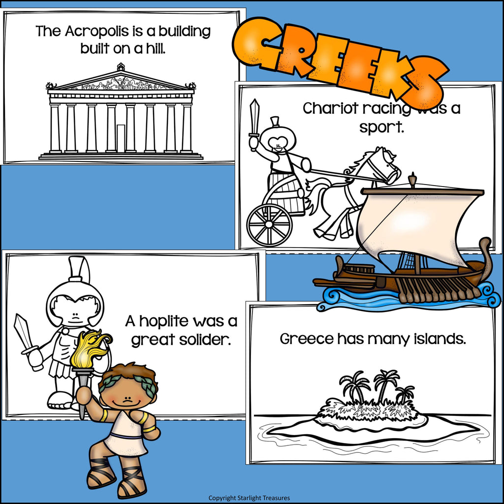 Ancient Greece Mini Book for Early Readers