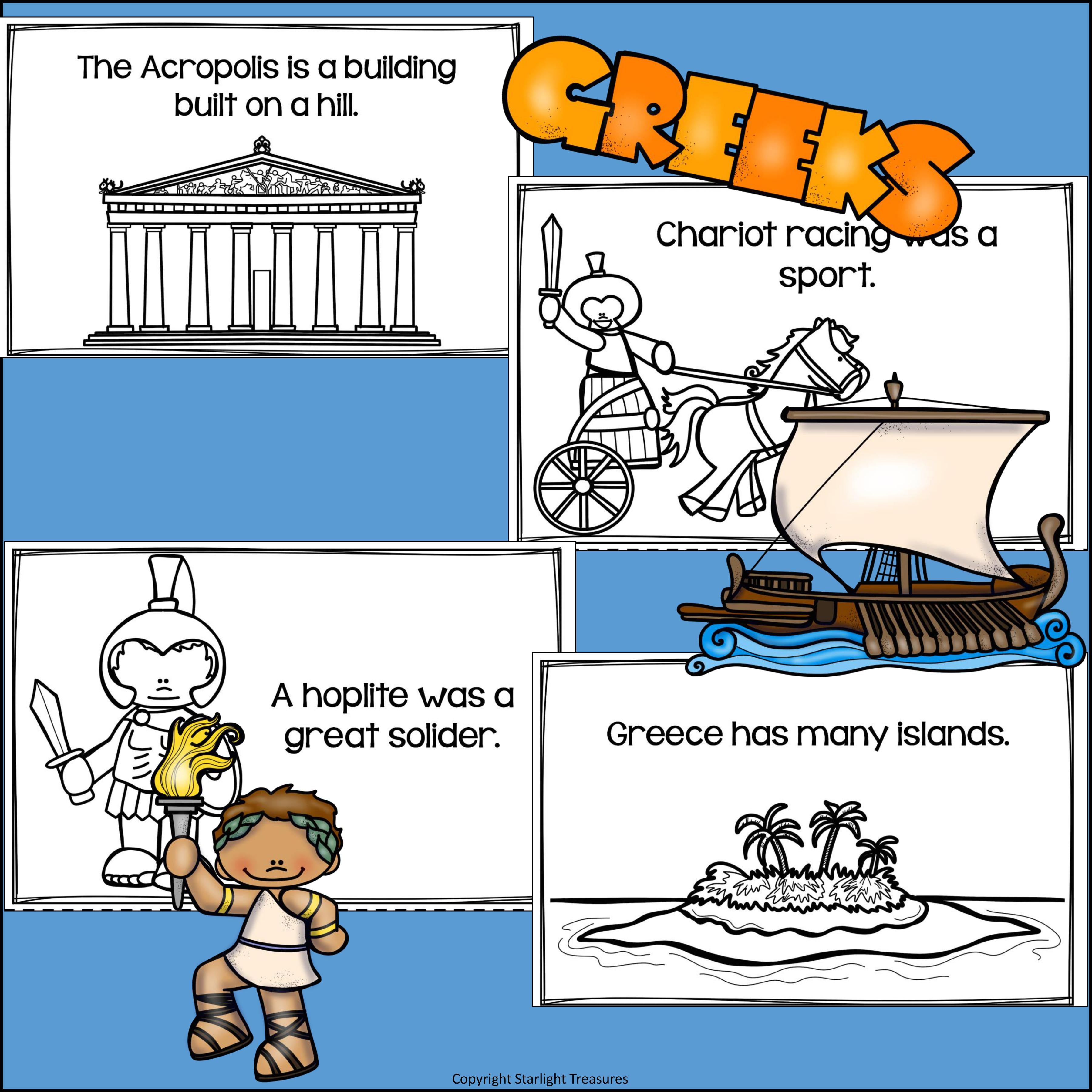 Ancient Greece Mini Book for Early Readers