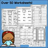 Vowel Sounds of Y Worksheets and Activities for Early Readers