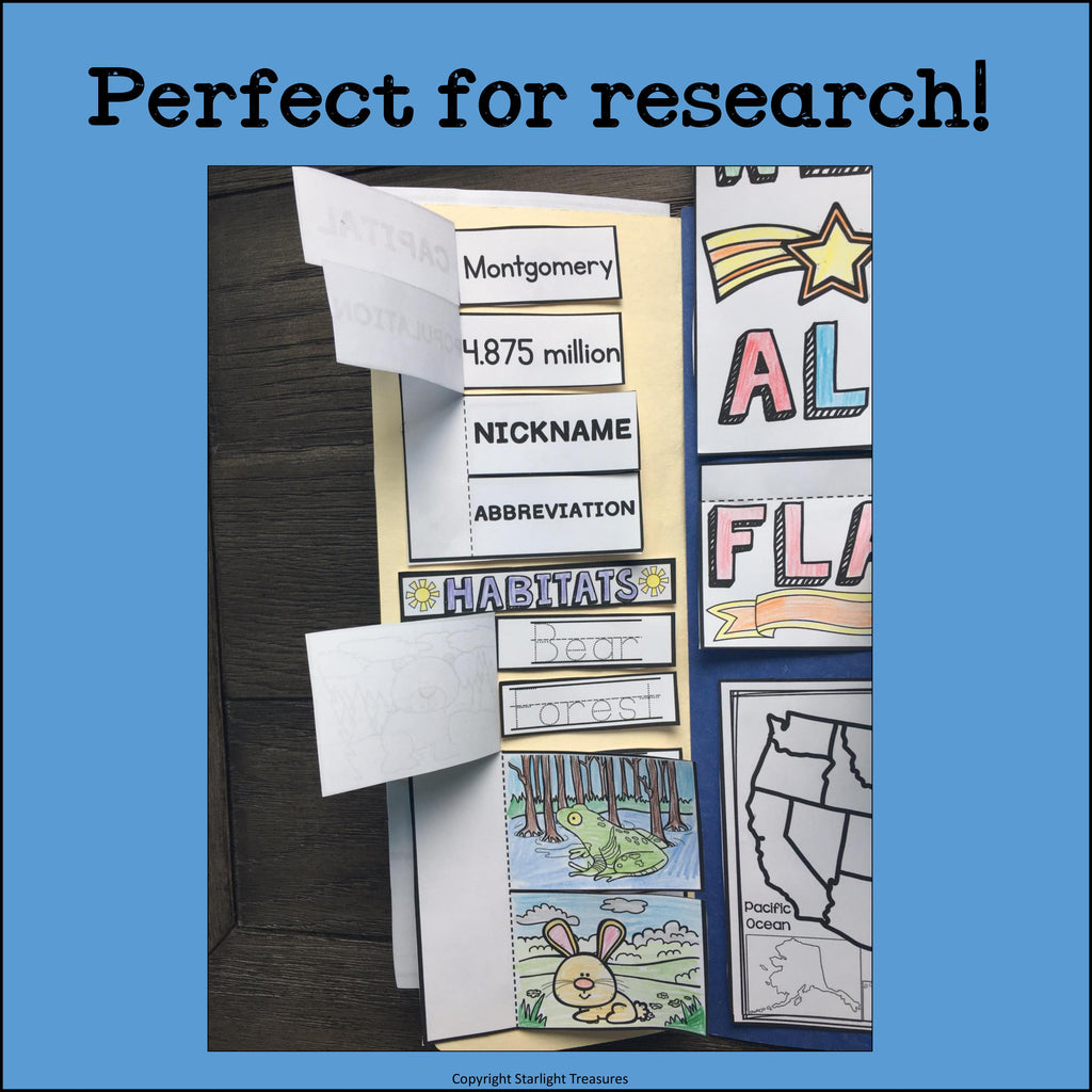 Alabama Lapbook for Early Readers