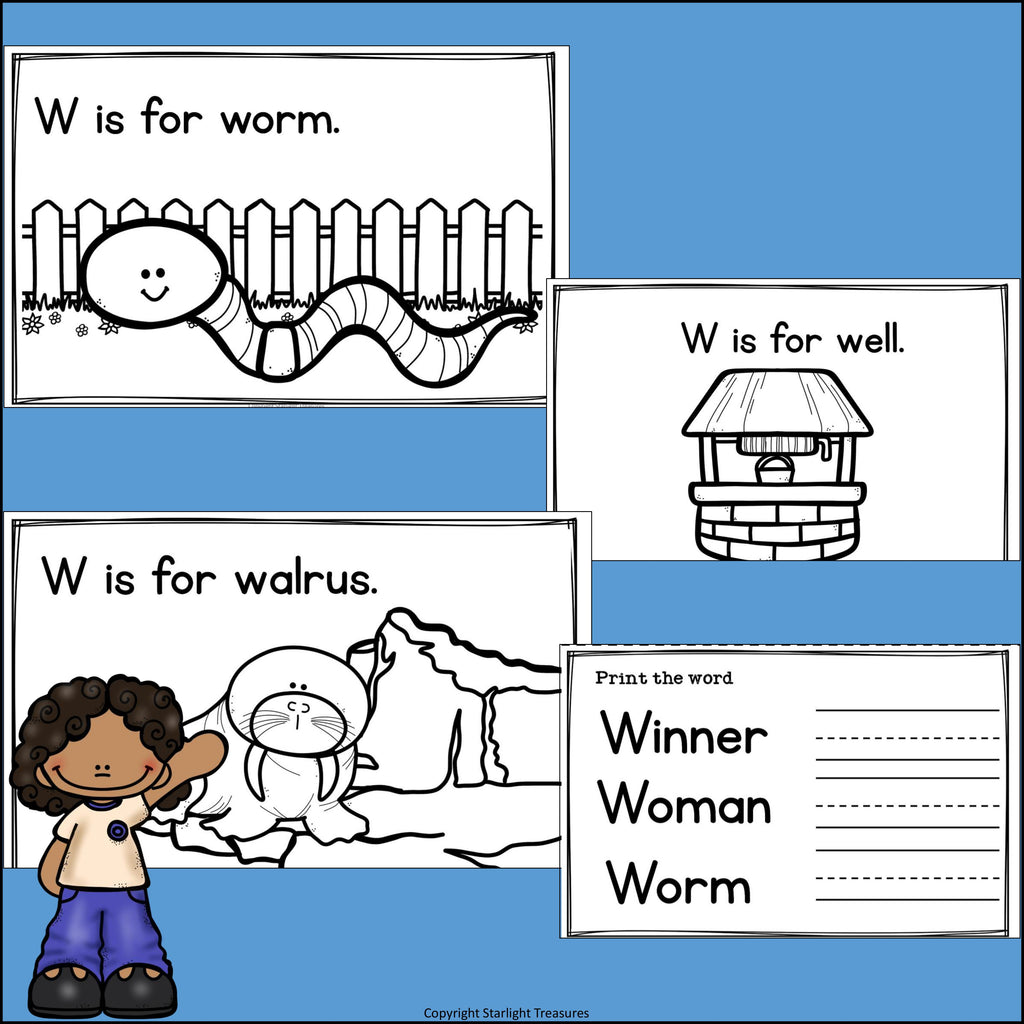 Alphabet Letter of the Week: The Letter W Mini Book