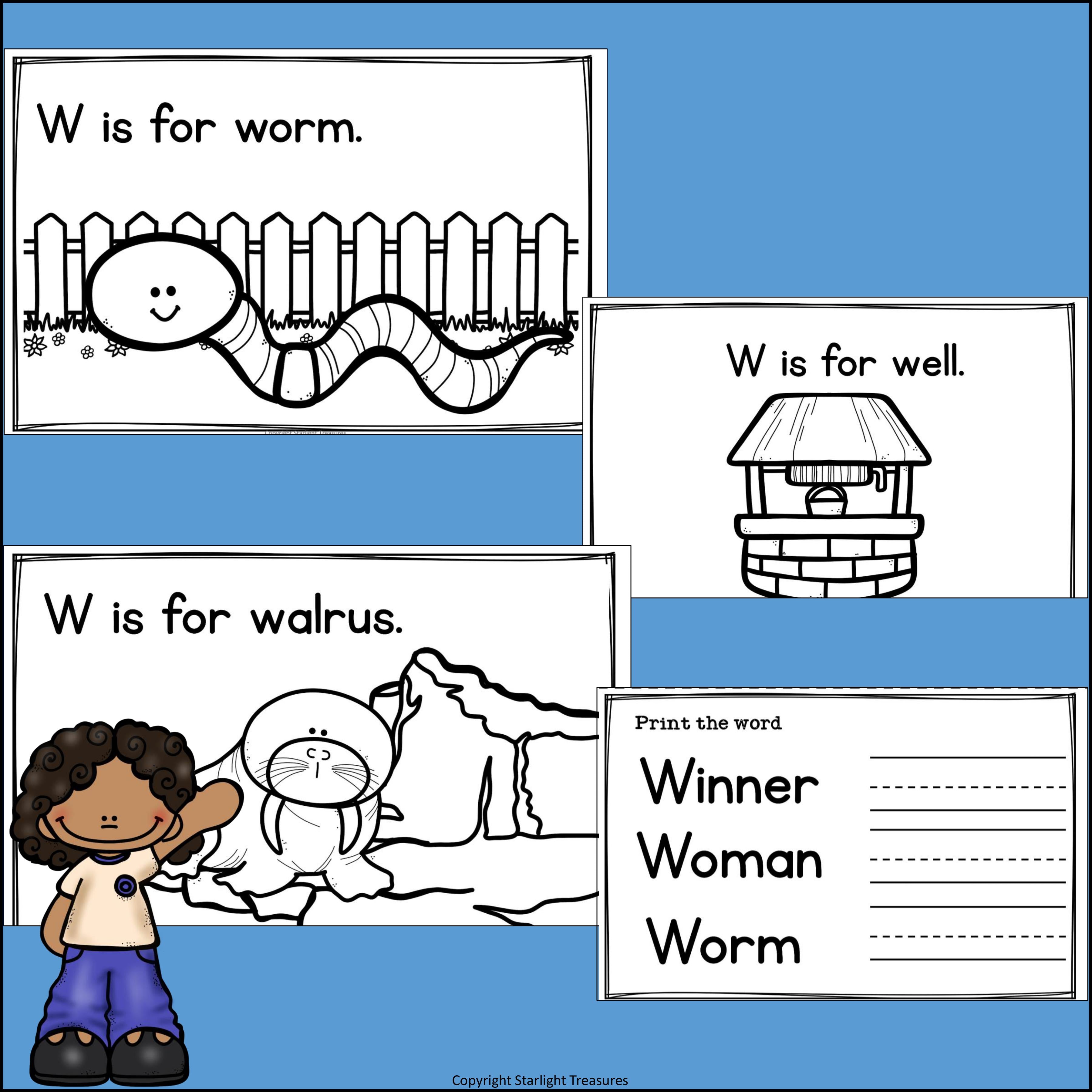 Alphabet Letter of the Week: The Letter W Mini Book