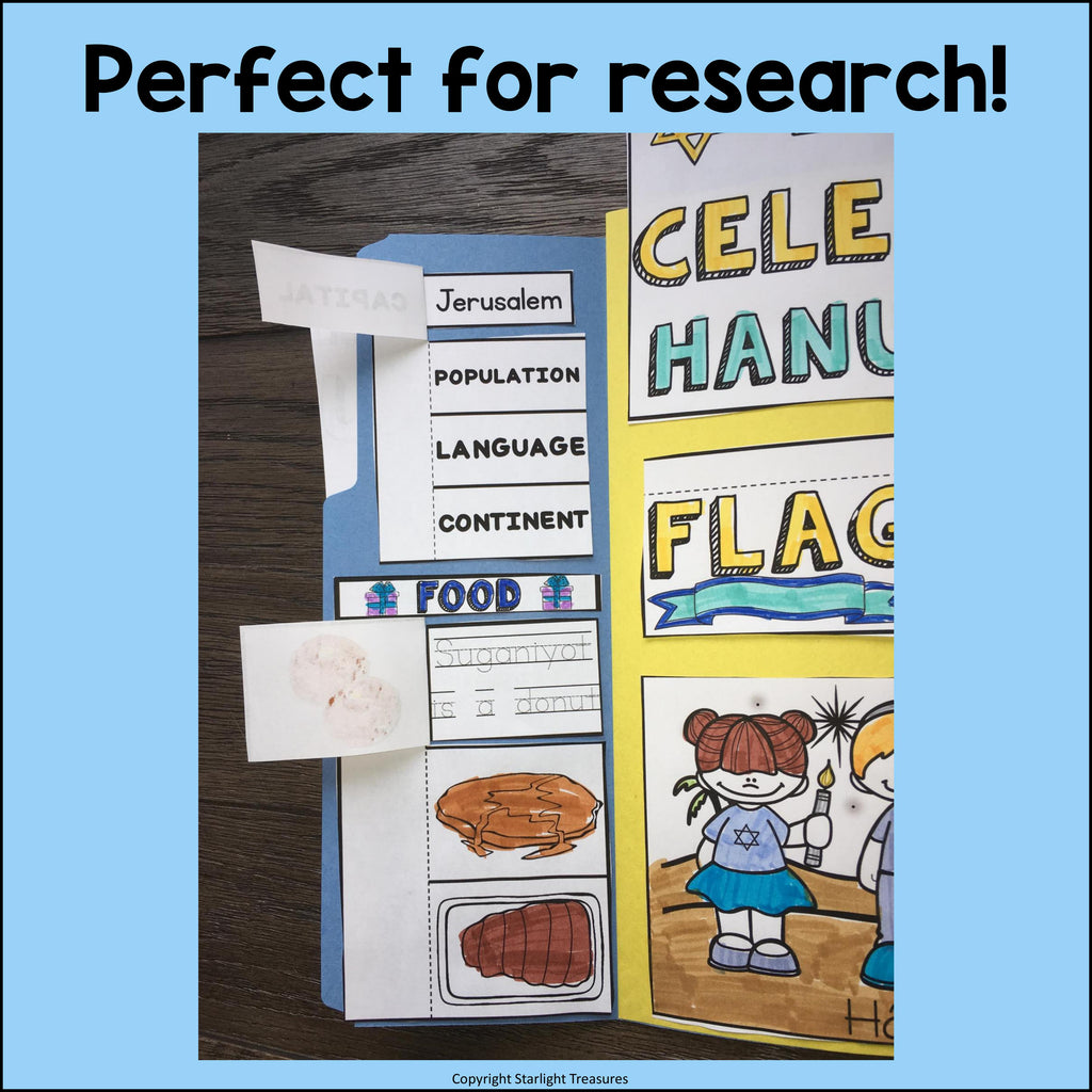 Let's Celebrate Hanukkah Lapbook for Early Learners