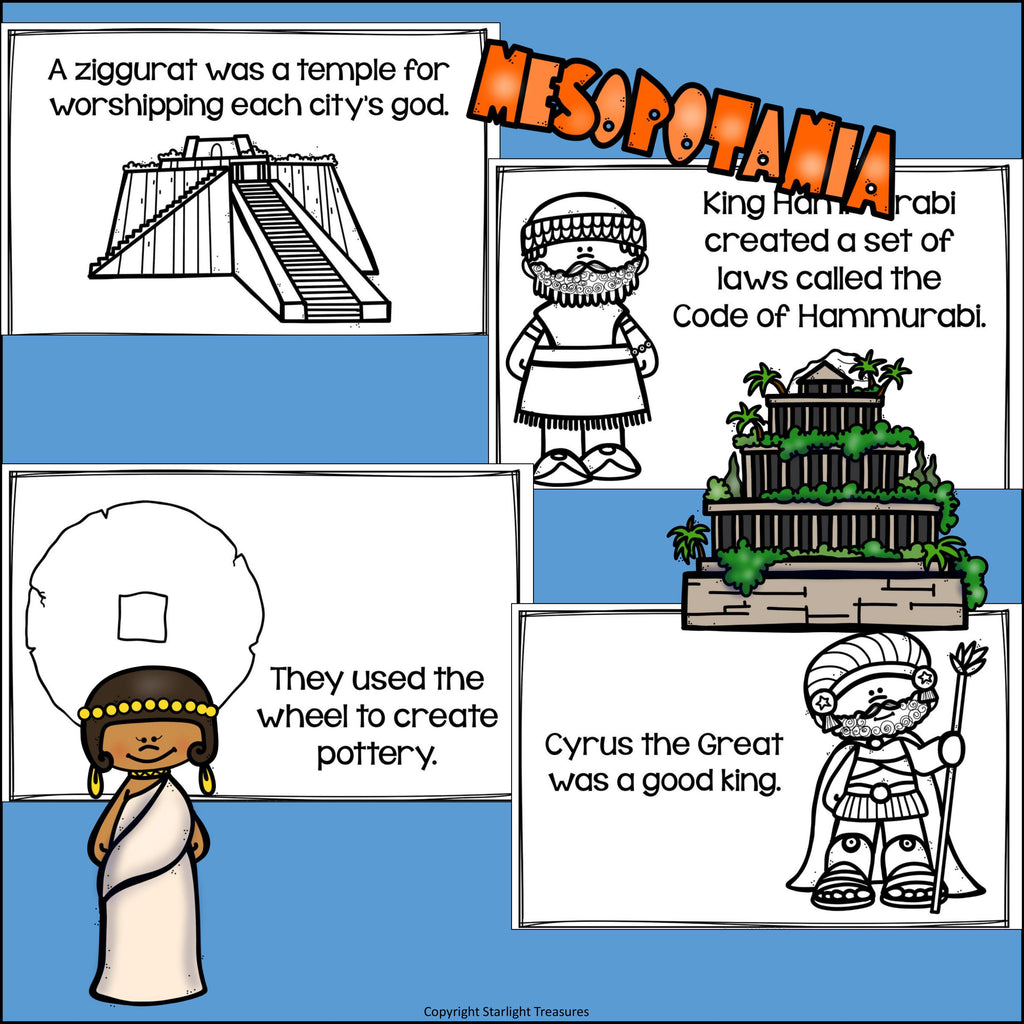 Mesopotamia Mini Book for Early Readers