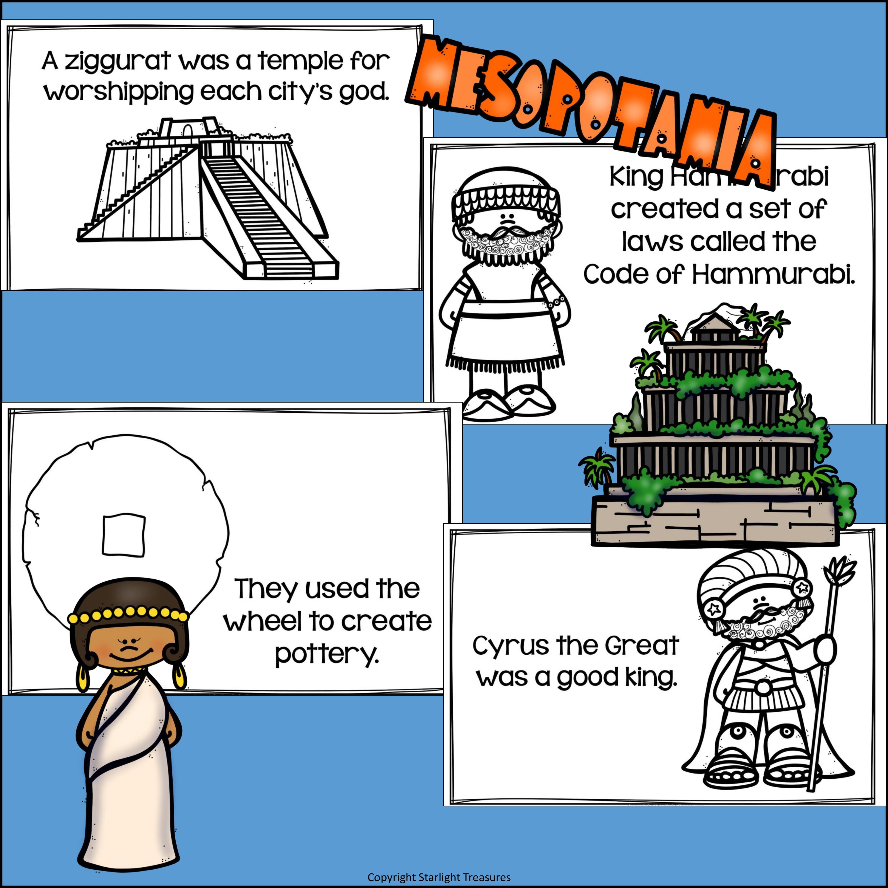Mesopotamia Mini Book for Early Readers