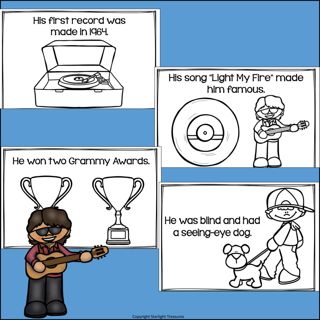 José Feliciano Mini Book for Early Readers: Hispanic Heritage Month