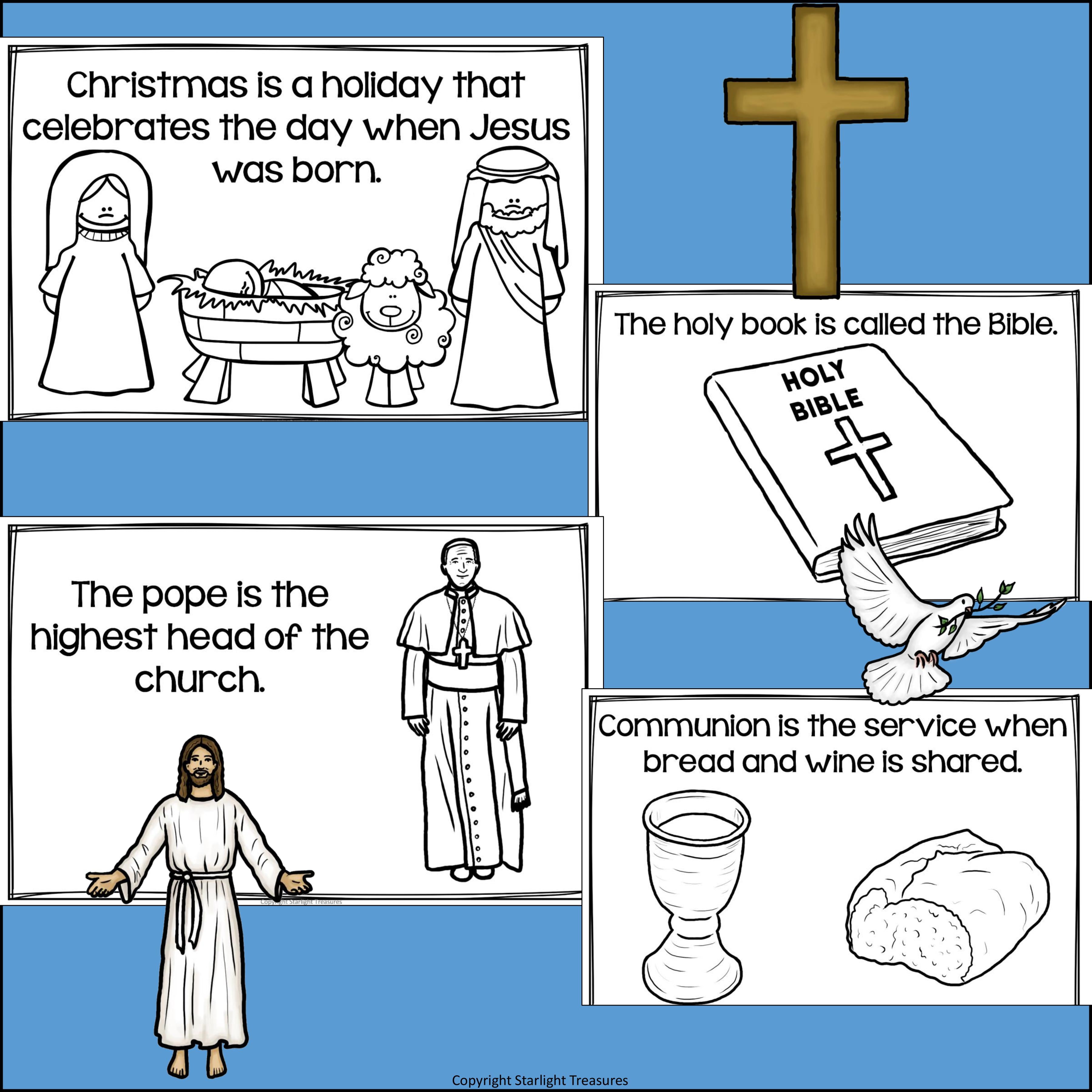 Christianity Mini Book for Early Readers: World Religions