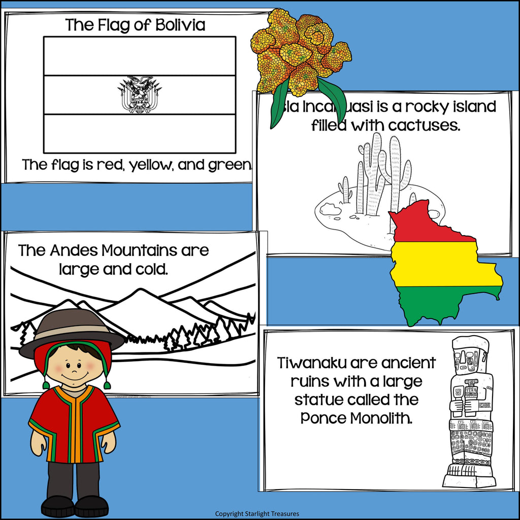Bolivia Mini Book for Early Readers - A Country Study