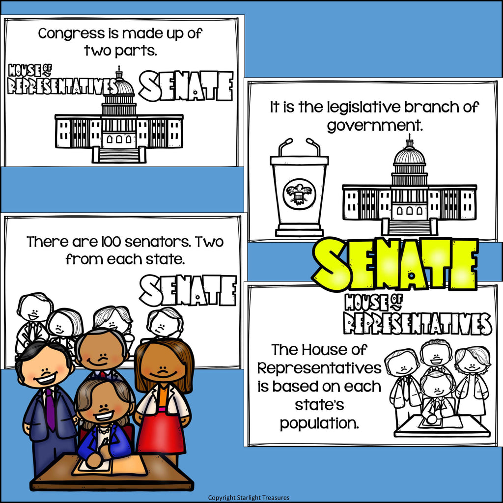Capitol Building Mini Book for Early Readers: American Symbols
