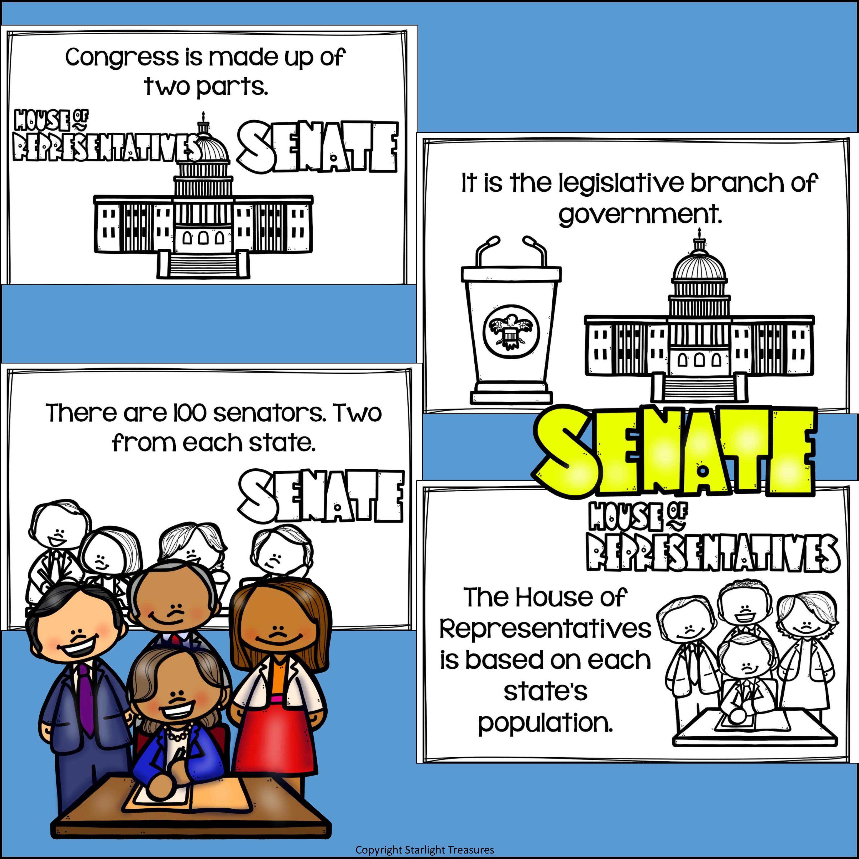 Capitol Building Mini Book for Early Readers: American Symbols