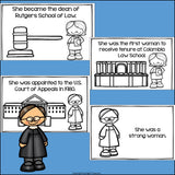 Ruth Bader Ginsburg Mini Book for Early Readers: Women's History Month