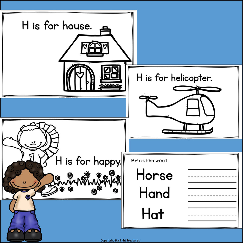 Letter H Mini Book