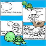 Sea Turtles Mini Book for Early Readers