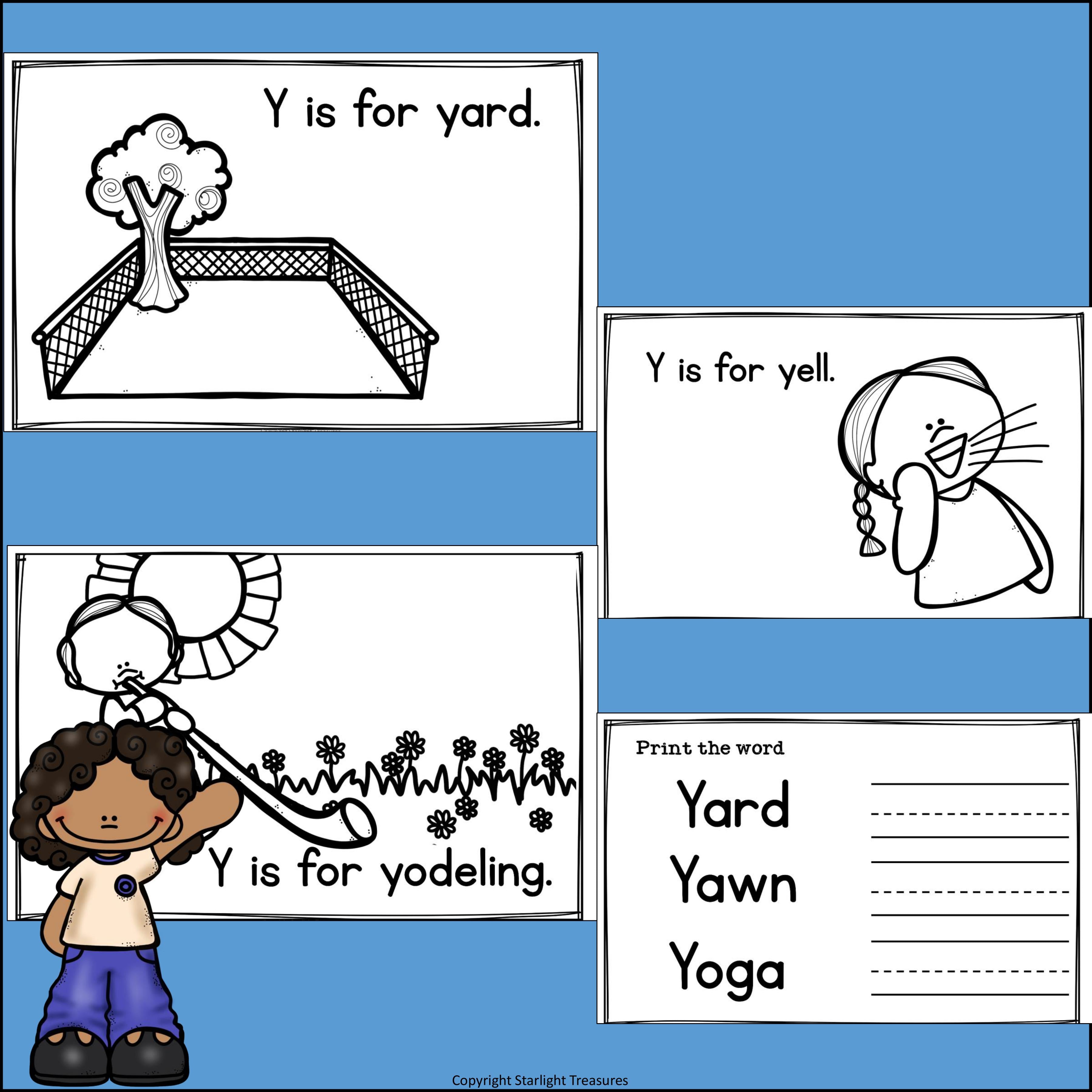 Alphabet Letter of the Week: The Letter Y Mini Book