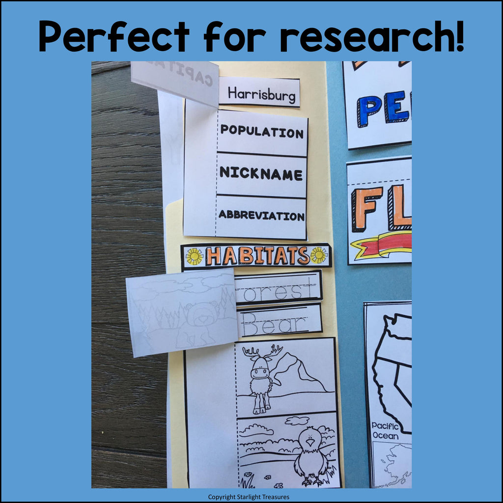 Pennsylvania Lapbook for Early Learners - A State Study