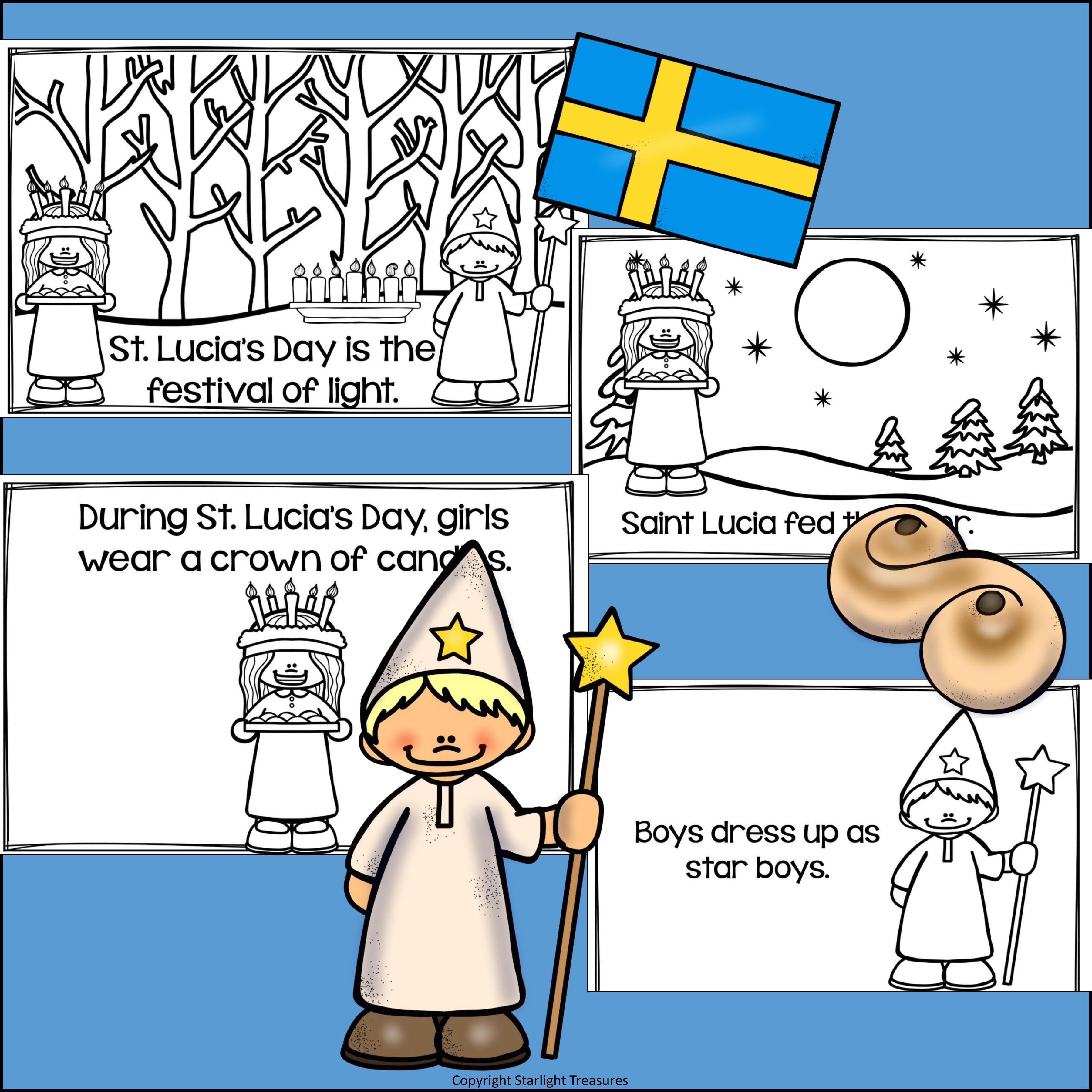 Christmas in Sweden: St. Lucia's Day Mini Book for Early Readers