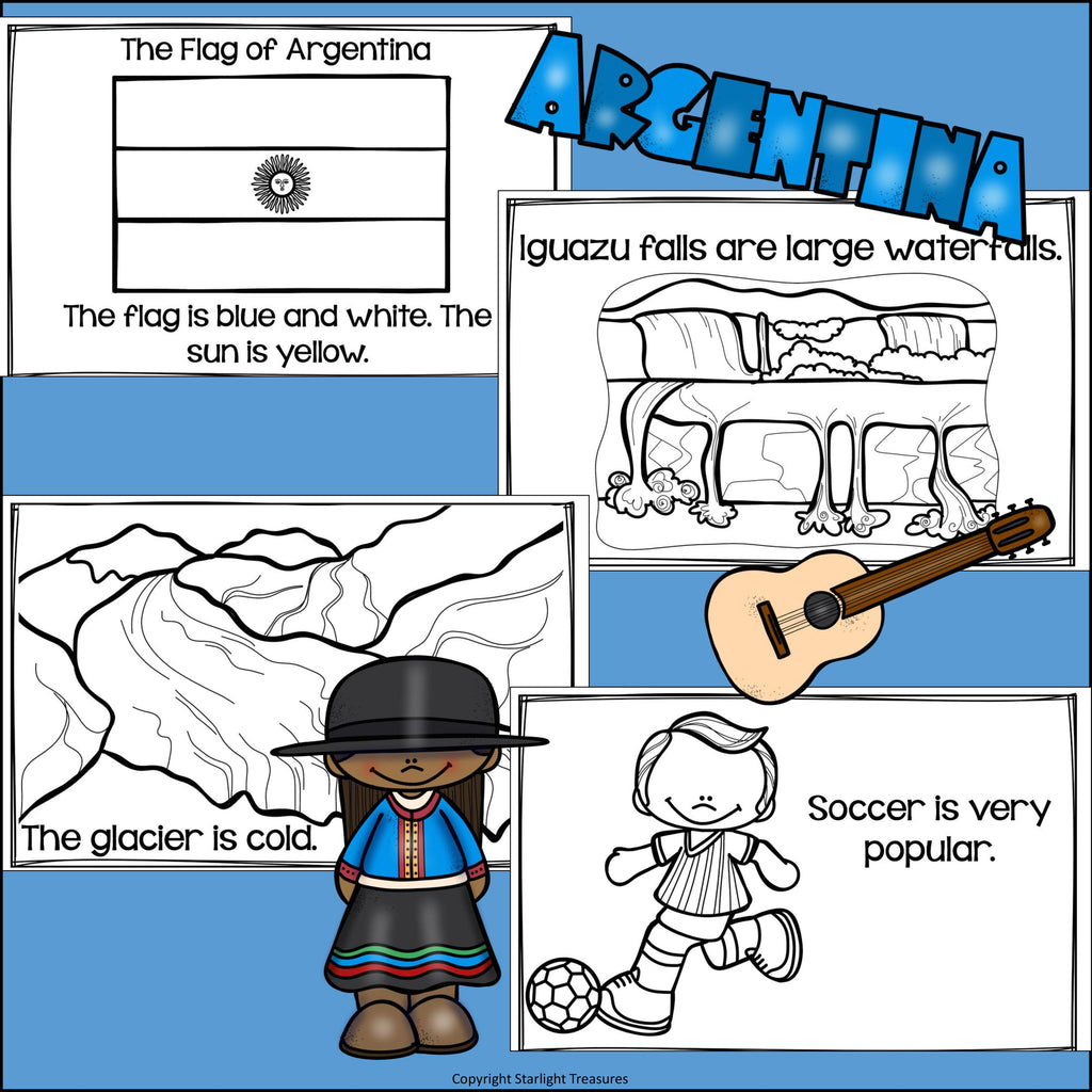 Argentina Mini Book for Early Readers 