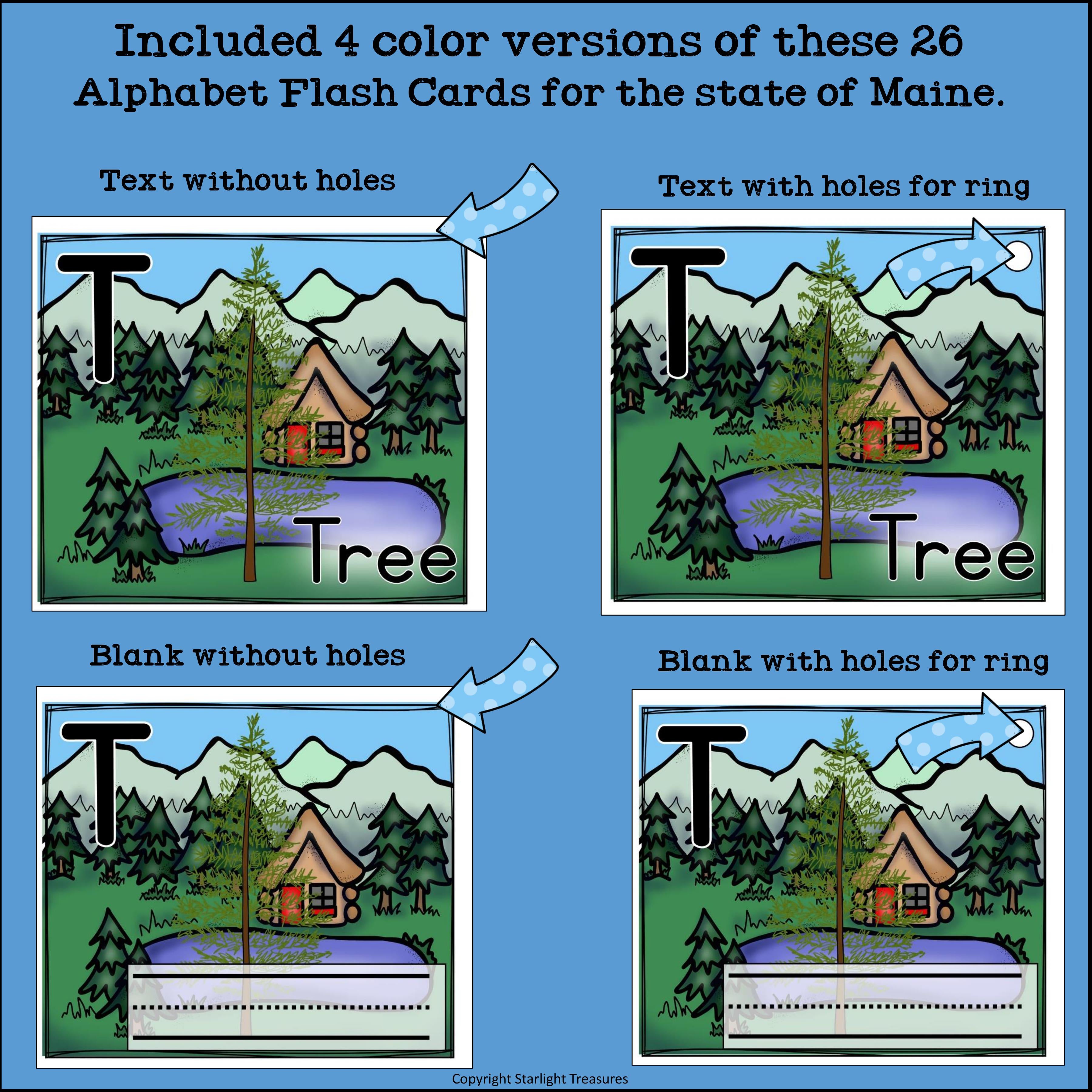 Maine Flash Cards