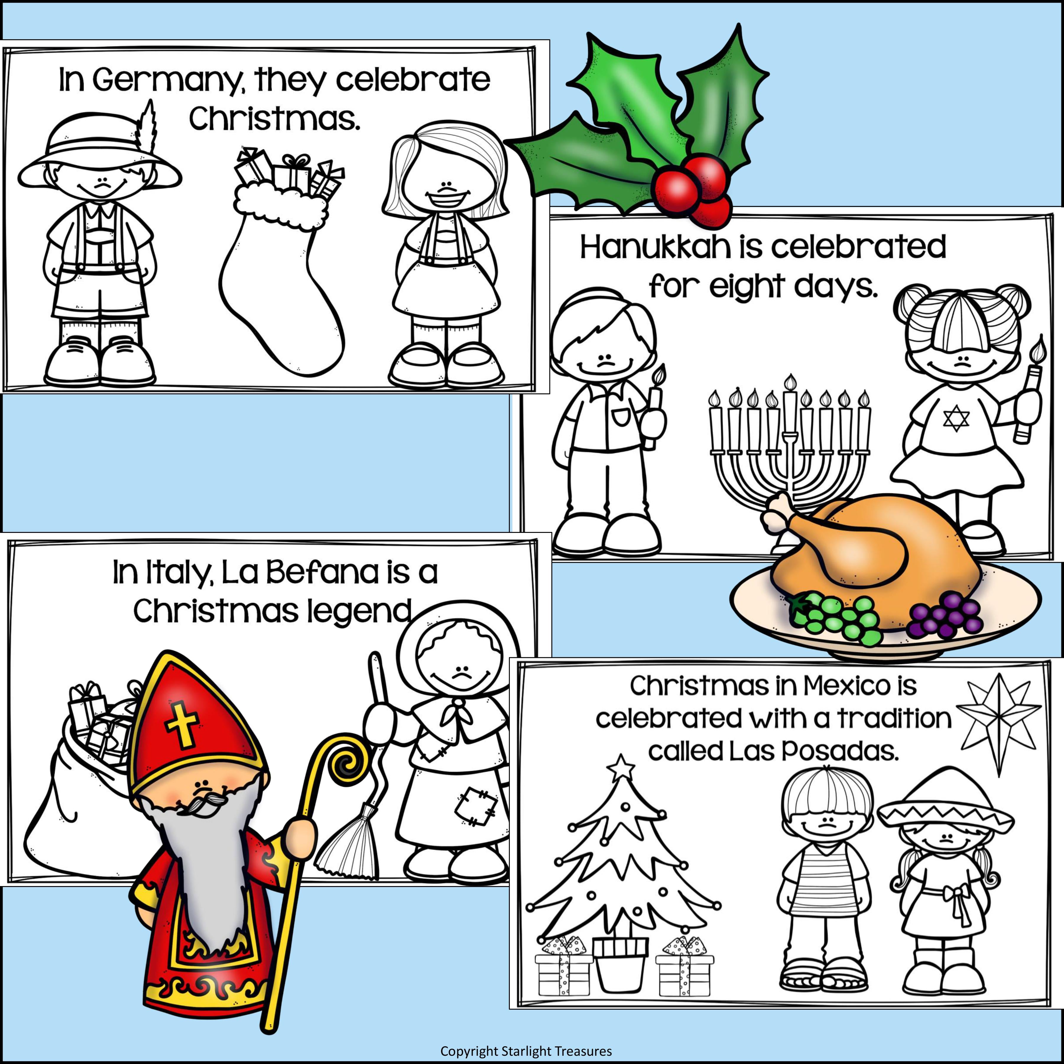 Christmas Around the World Mini Book for Early Readers