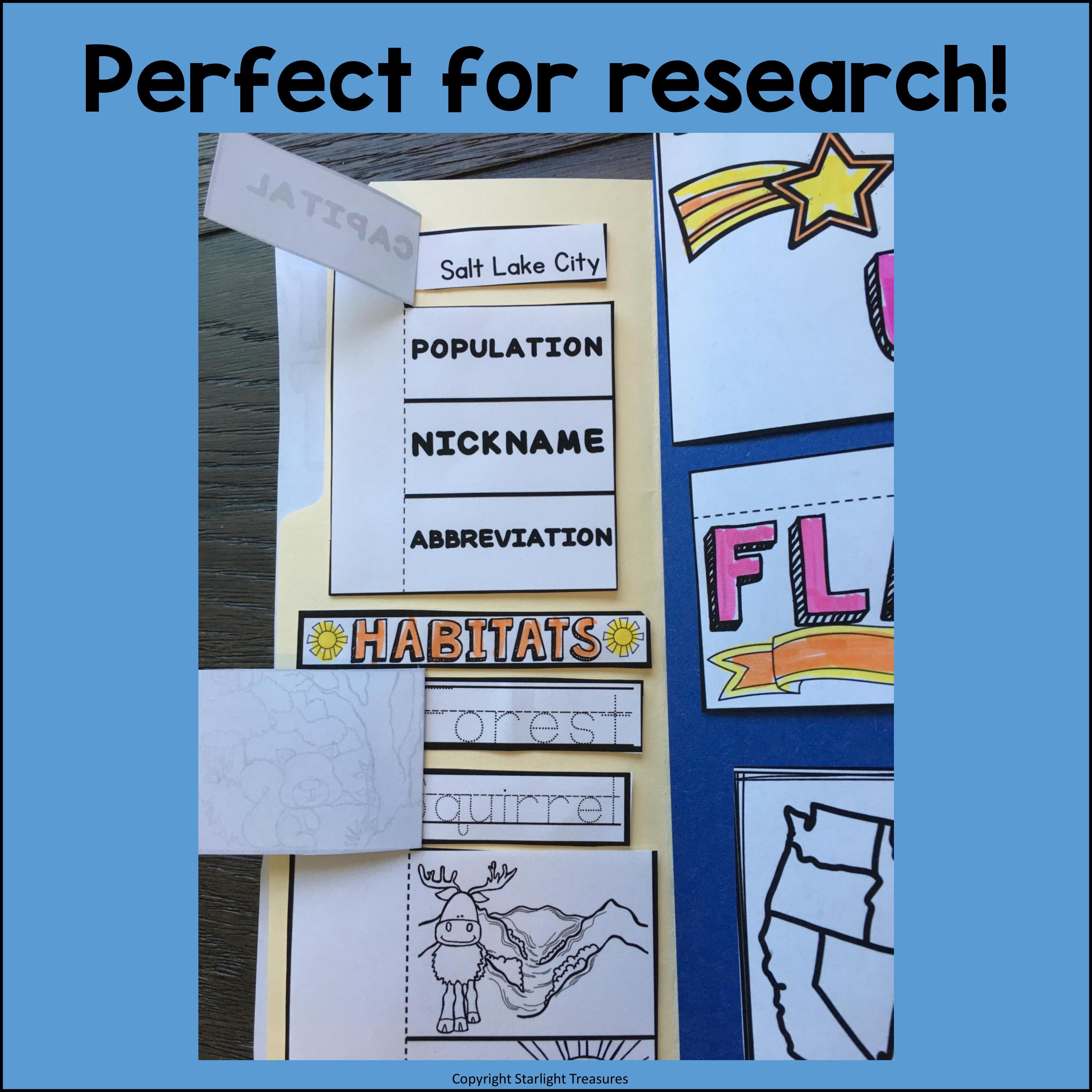 Utah Lapbook for Early Learners - A State Study