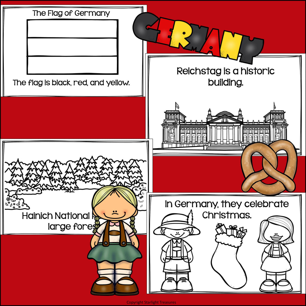 Germany Mini Book for Early Readers - A Country Study
