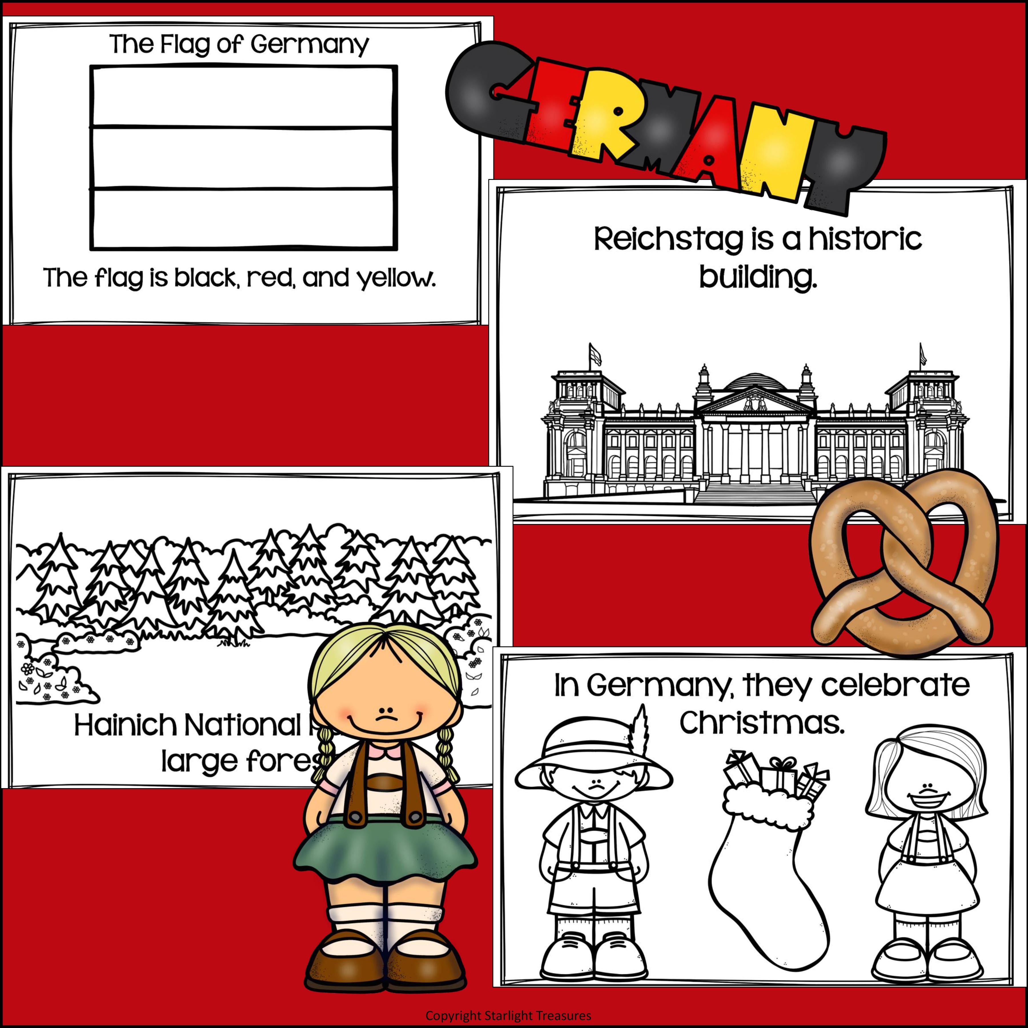 Germany Mini Book for Early Readers - A Country Study