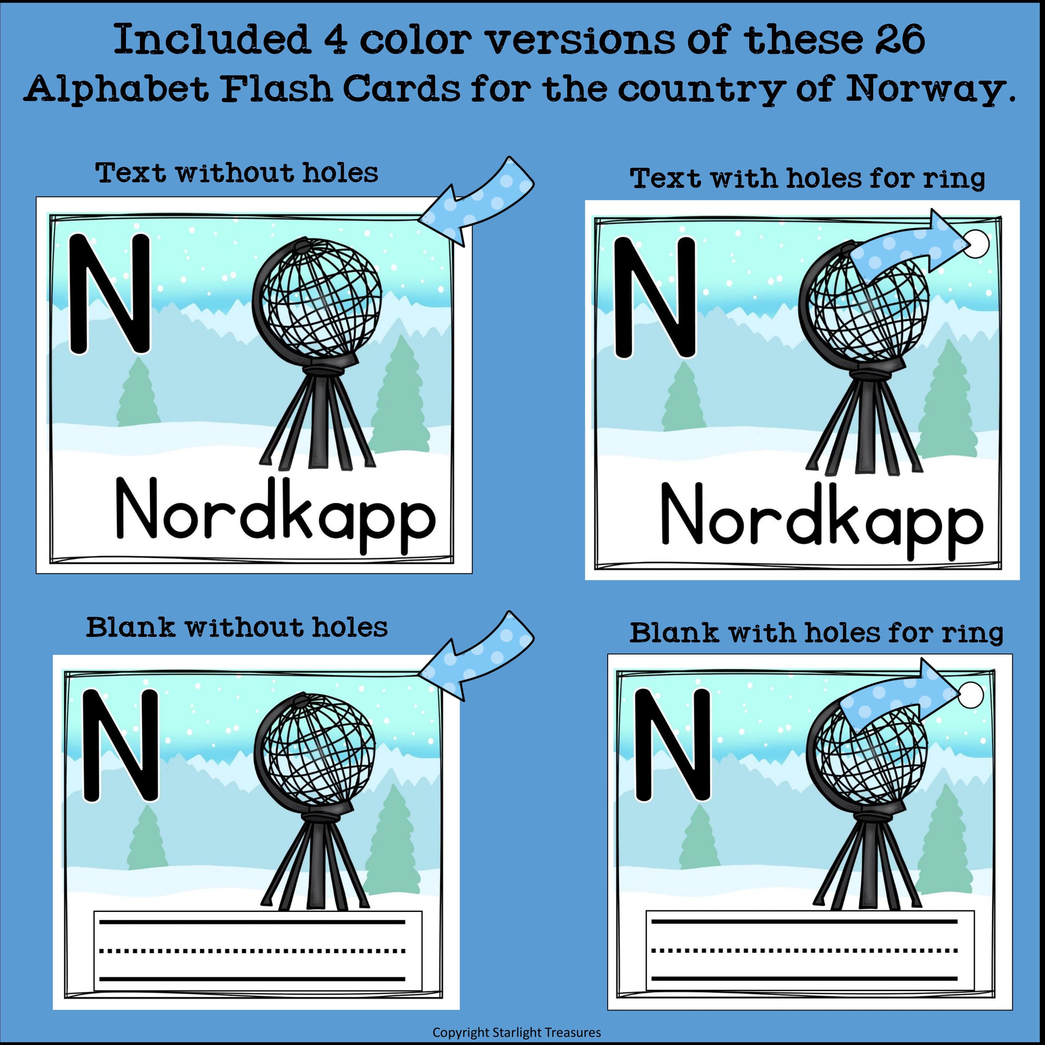 Norway Flash Cards