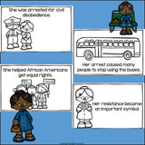 Rosa Parks Mini Book for Early Readers: Black History Month