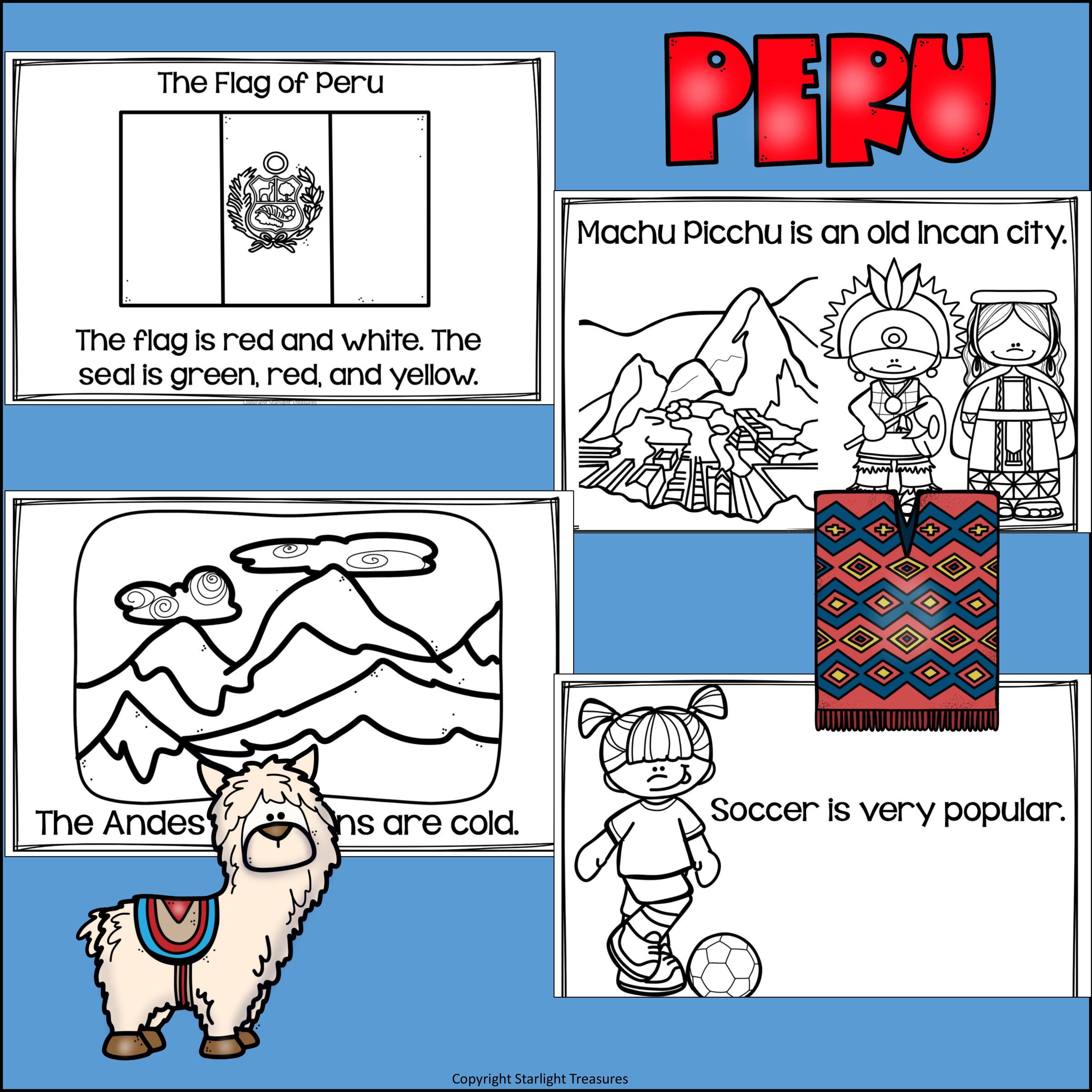 Peru Mini Book for Early Readers - A Country Study