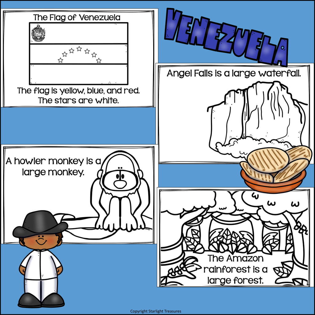 Venezuela Mini Book for Early Readers - A Country Study
