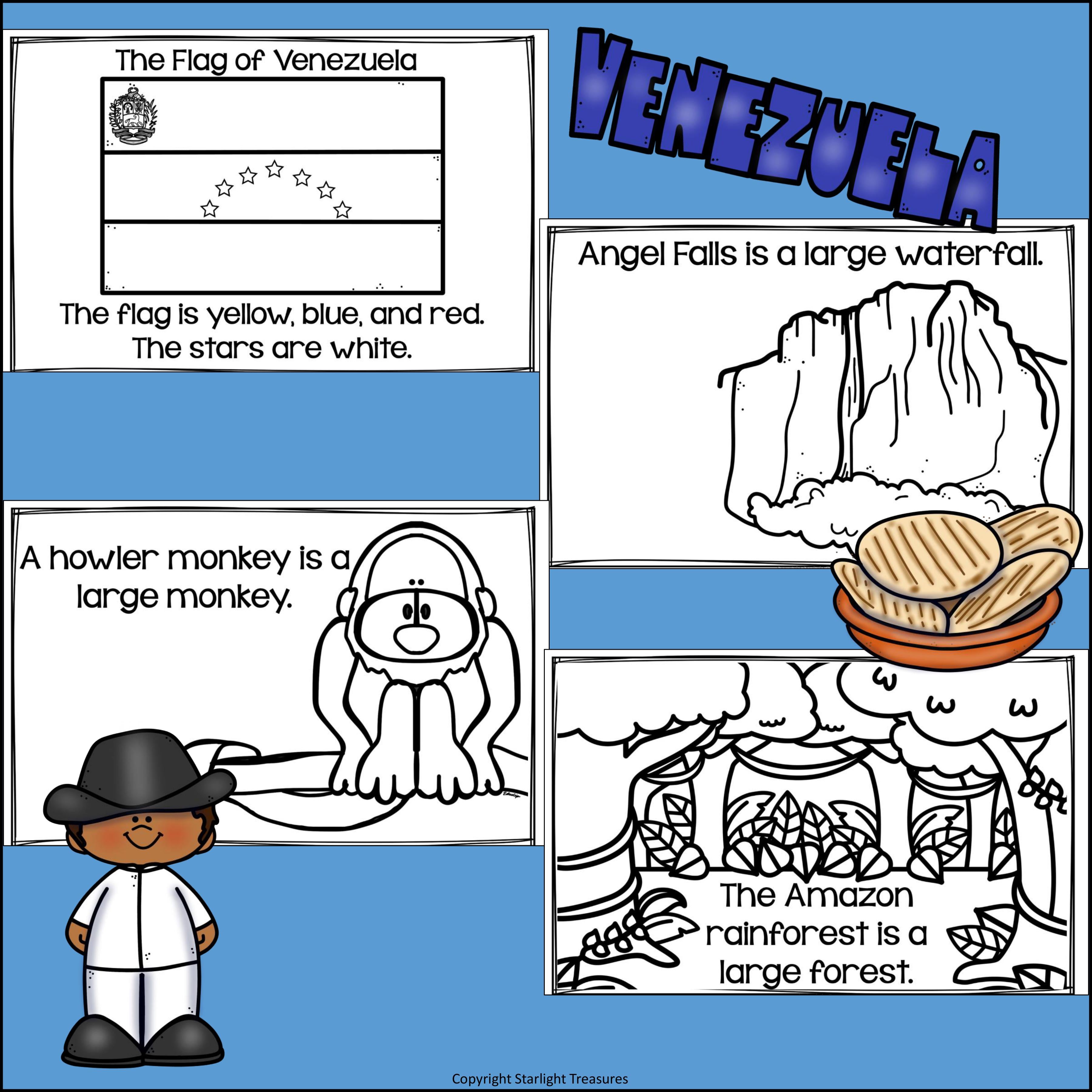 Venezuela Mini Book for Early Readers - A Country Study