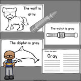 Colors of the Week: Gray/Grey Mini Book