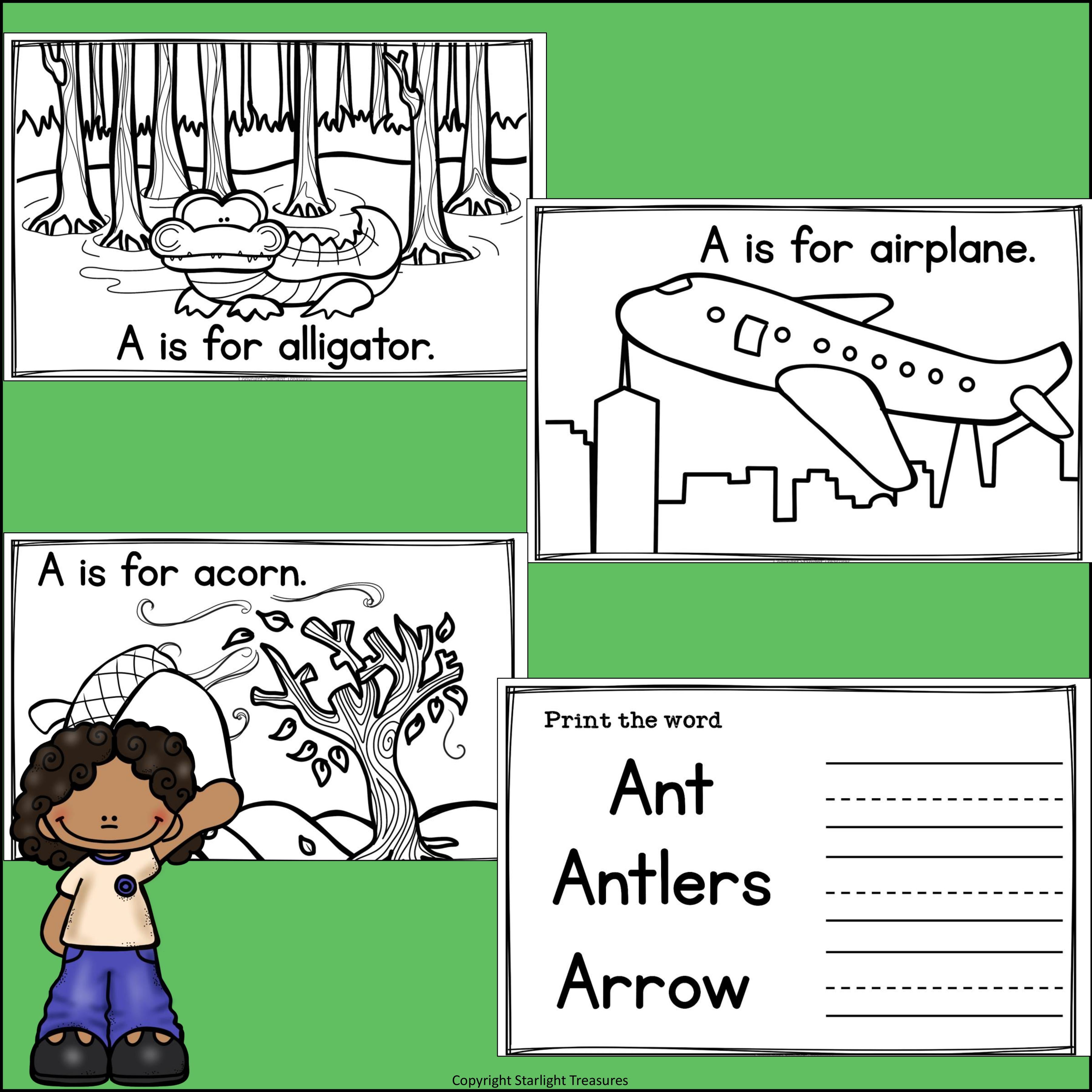 Letter A Mini Book