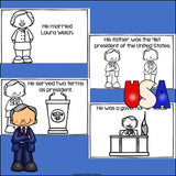 George W. Bush Mini Book for Early Readers: Presidents' Day