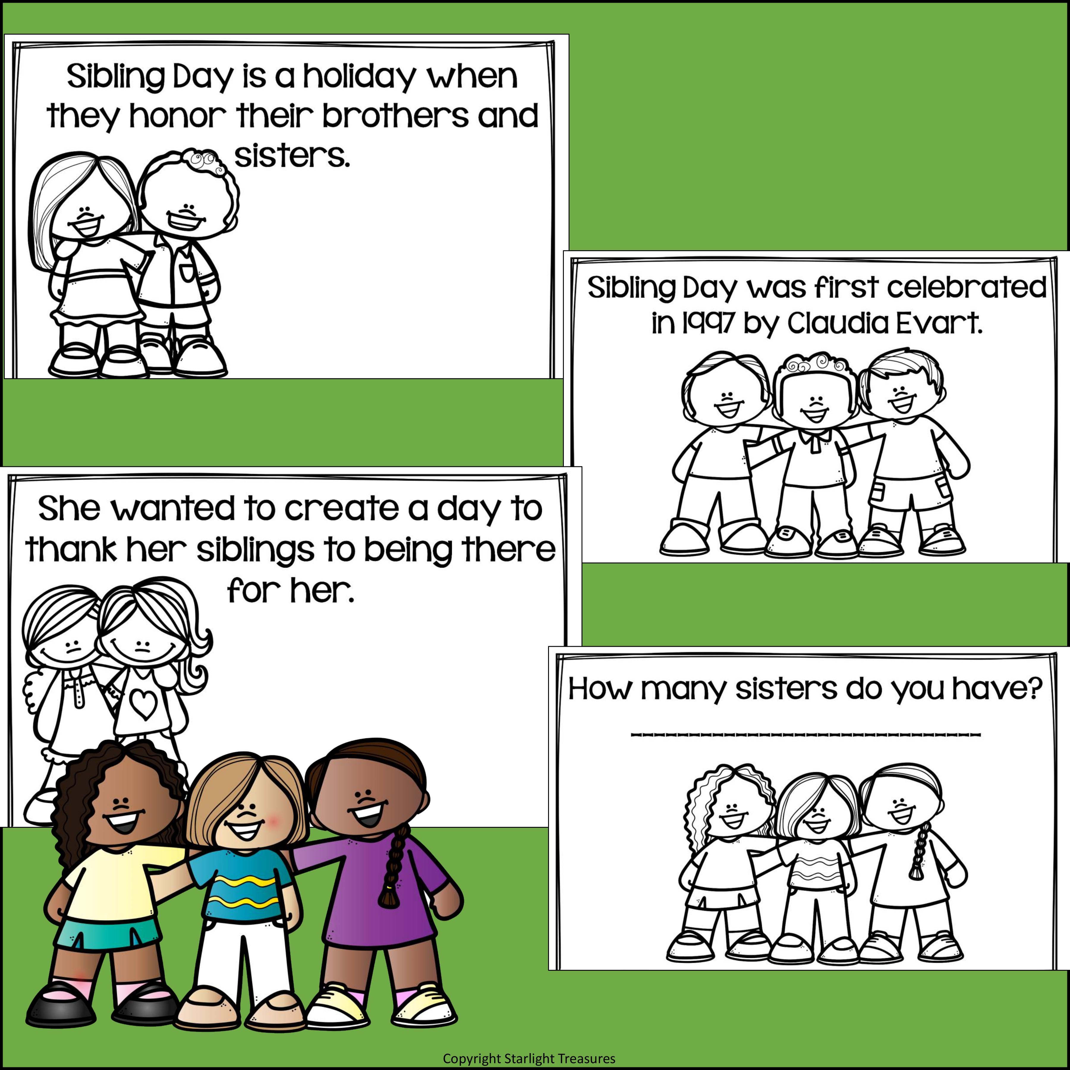 Sibling Day Mini Book for Early Readers