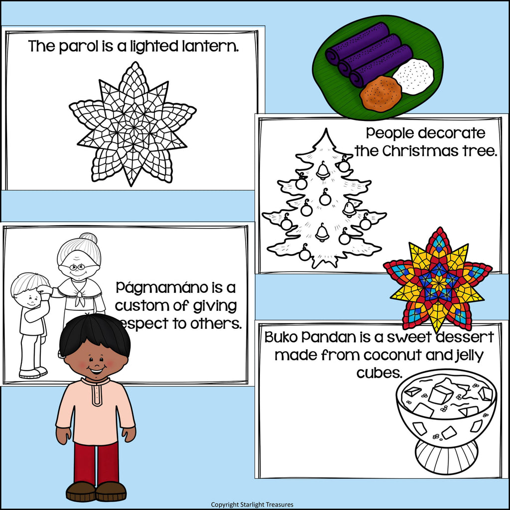 Christmas in the Philippines Mini Book for Early Readers - Christmas Activities
