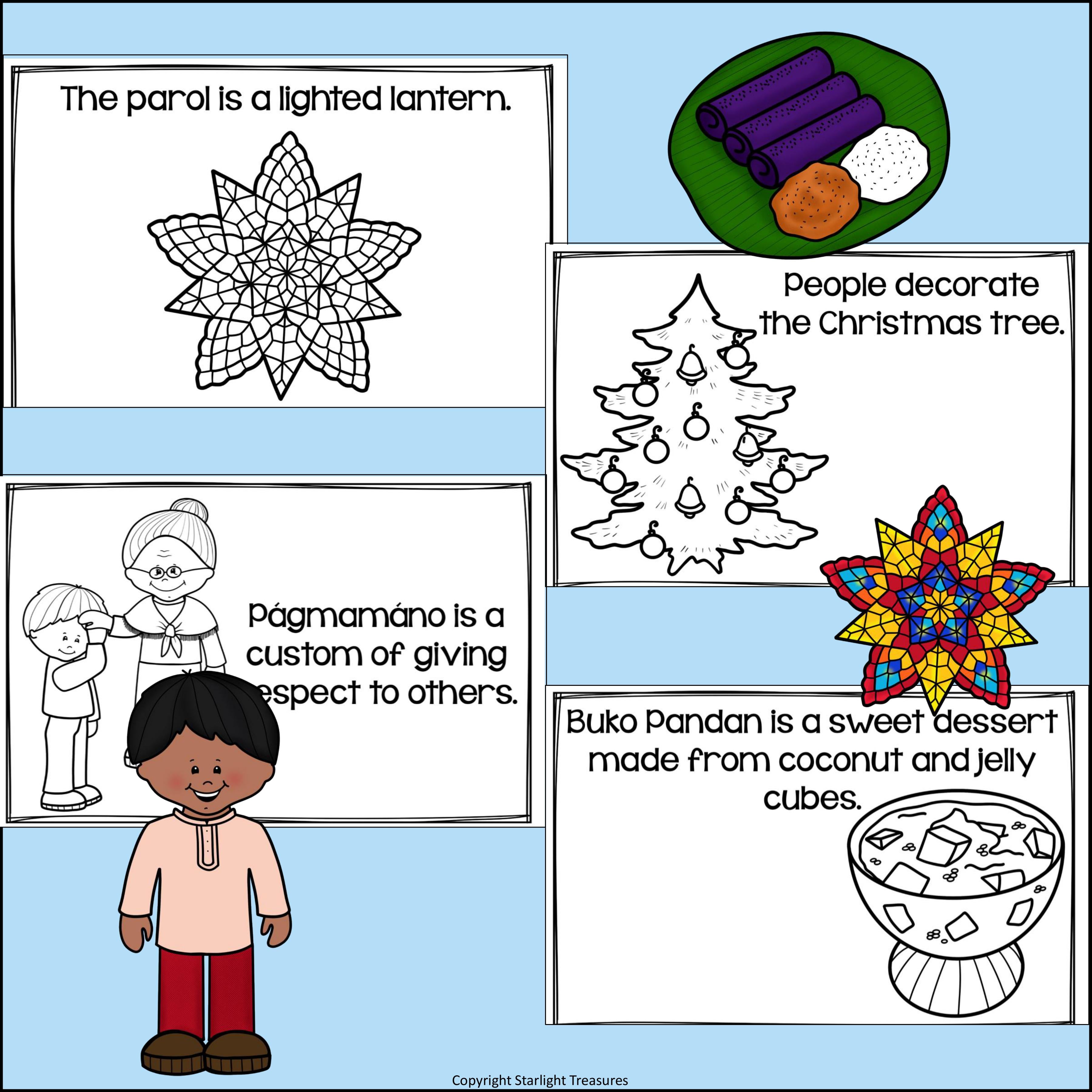 Christmas in the Philippines Mini Book for Early Readers - Christmas Activities