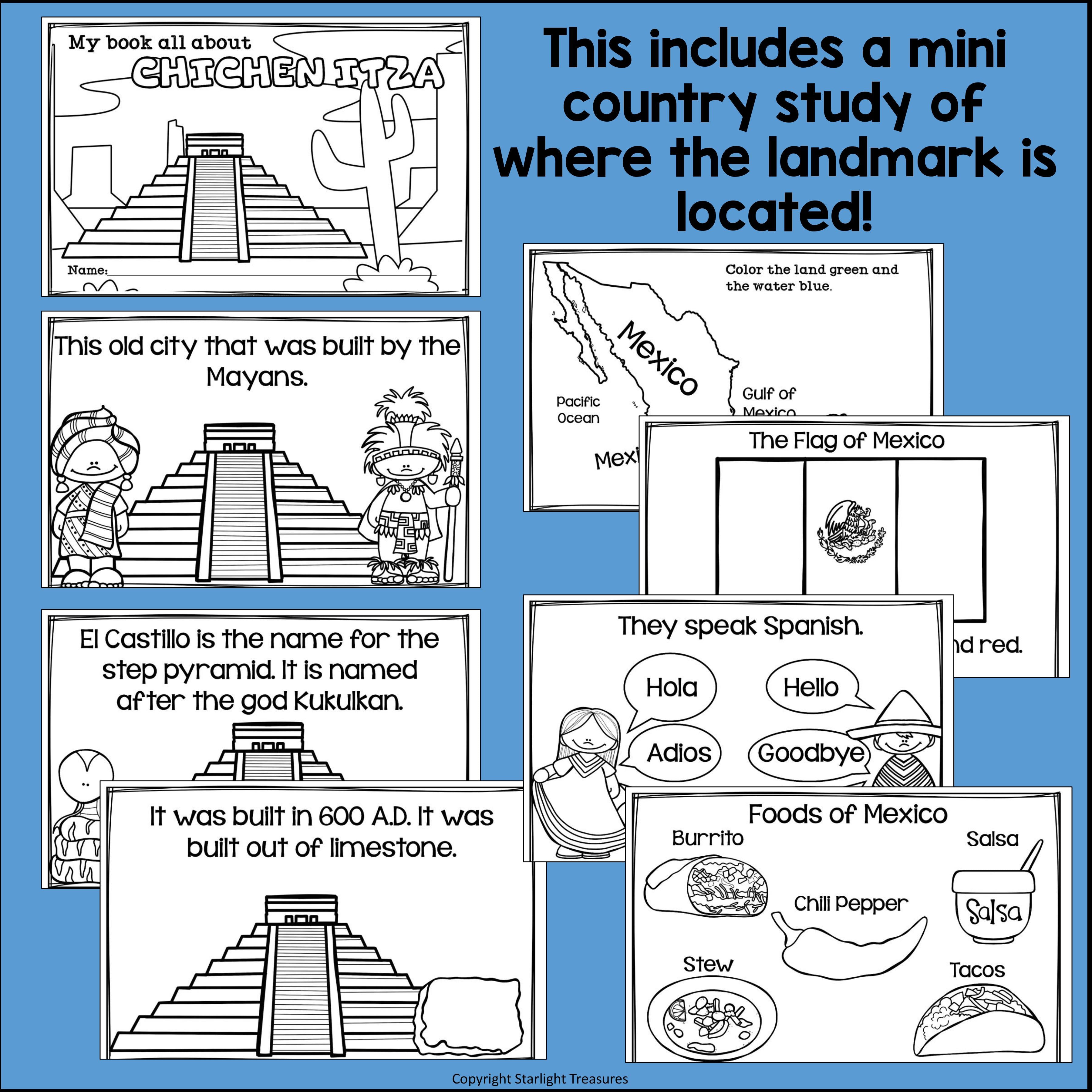 Chichen Itza Complete Unit for Early Learners - World Landmarks