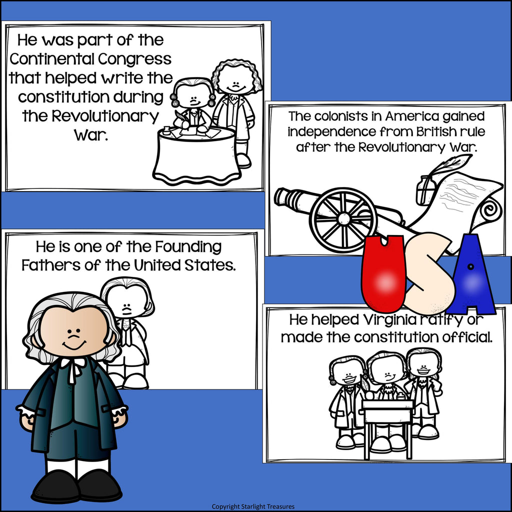 James Madison Mini Book for Early Readers: Presidents' Day