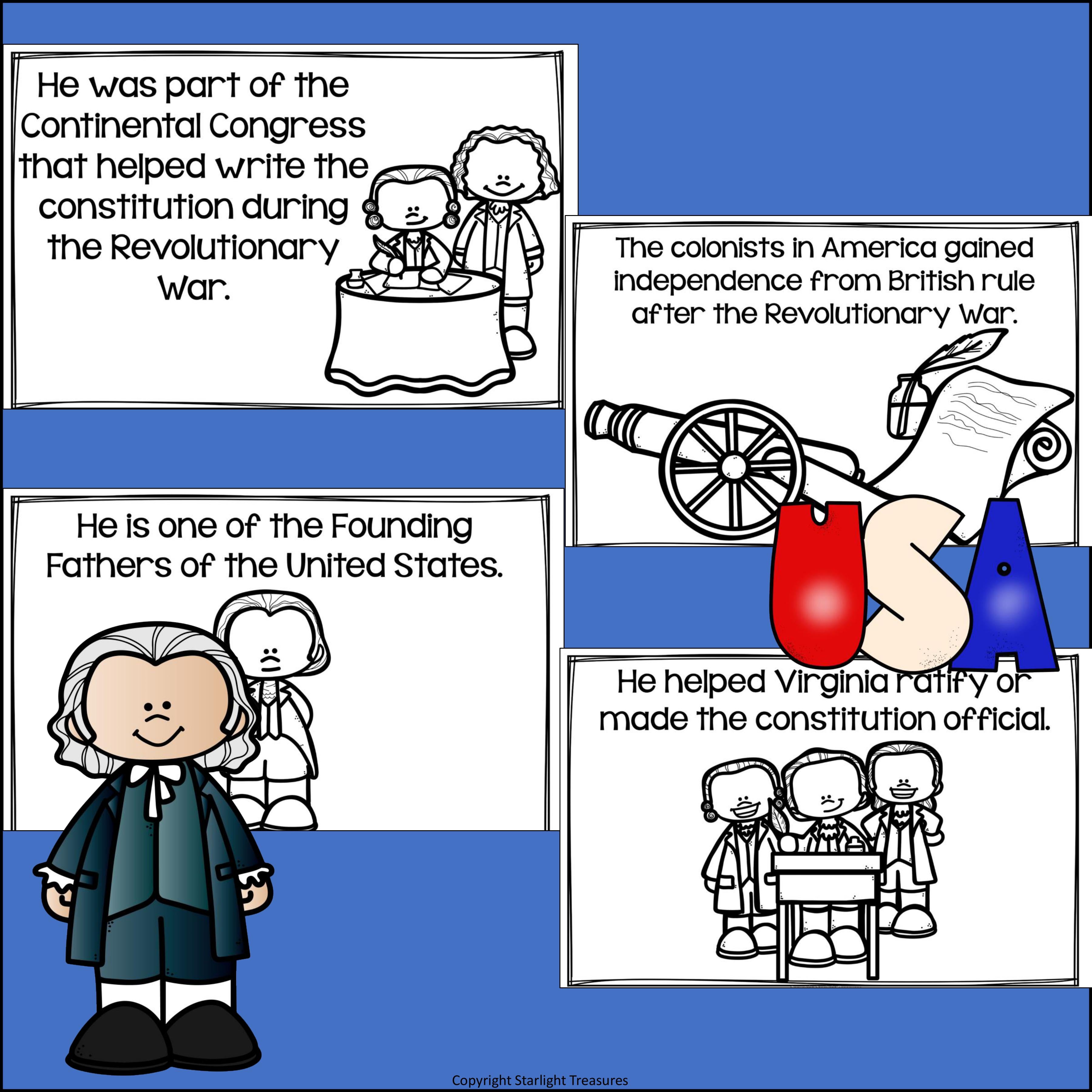 James Madison Mini Book for Early Readers: Presidents' Day