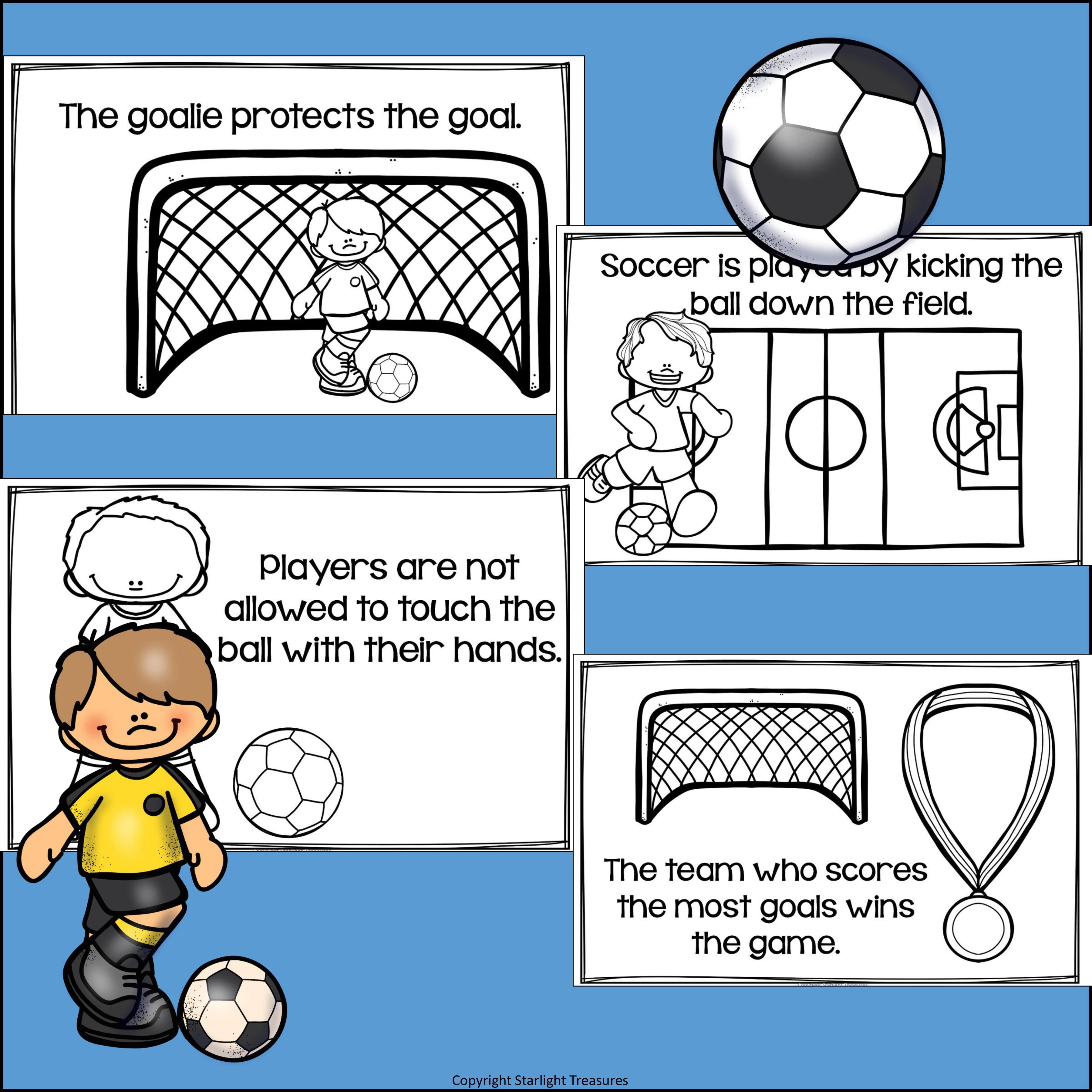 Soccer Mini Book for Early Readers: Sports