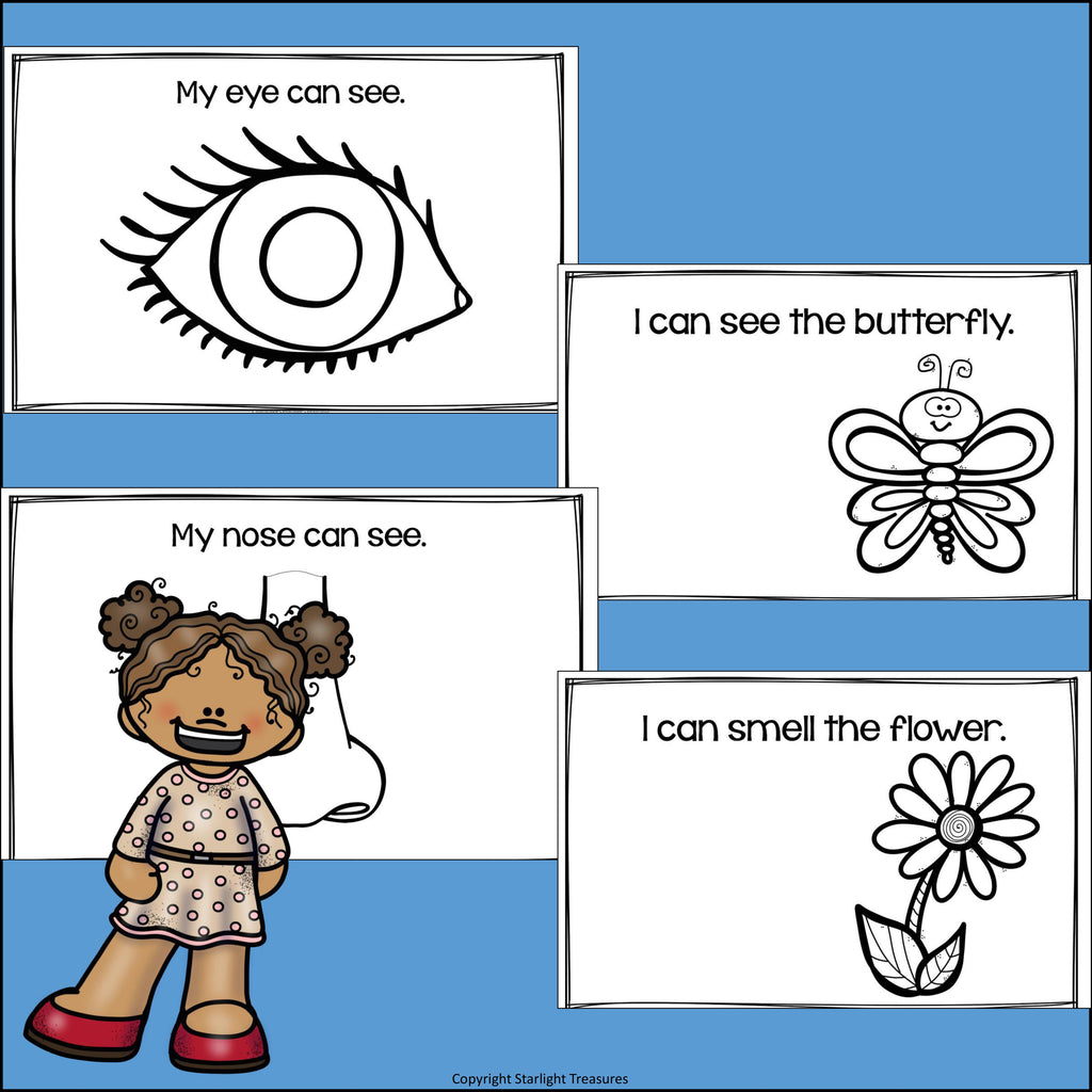 Five Senses Mini Book for Early Readers