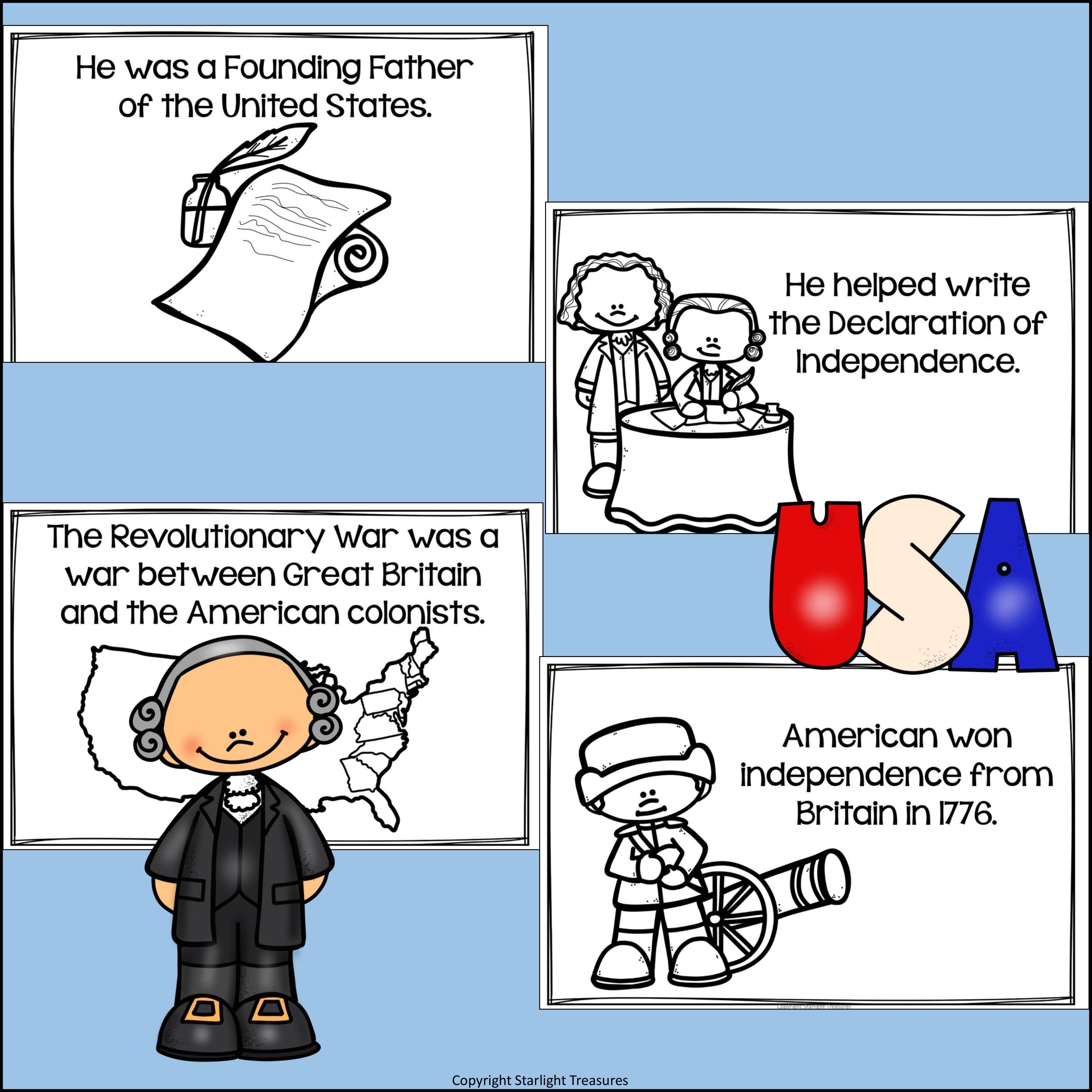 John Adams Mini Book for Early Readers: Presidents' Day
