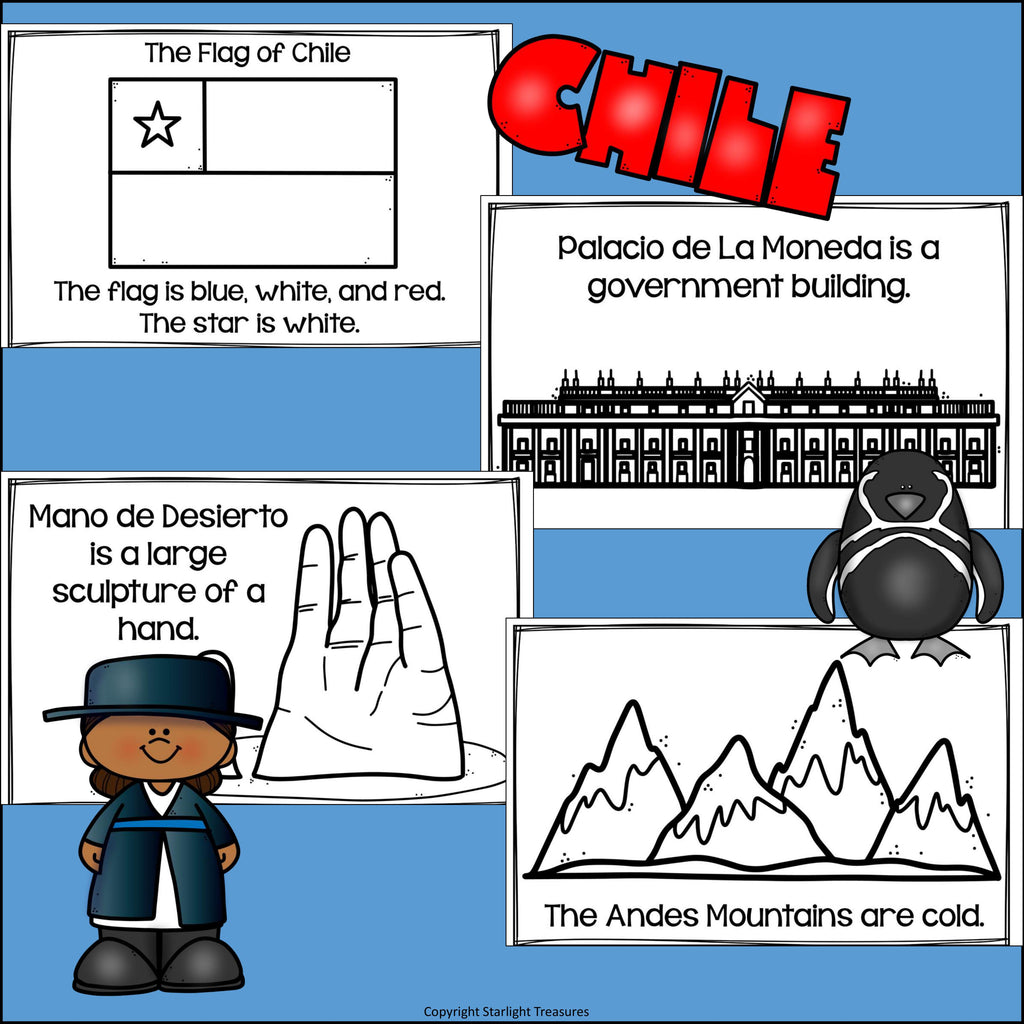 Chile Mini Book for Early Readers - A Country Study