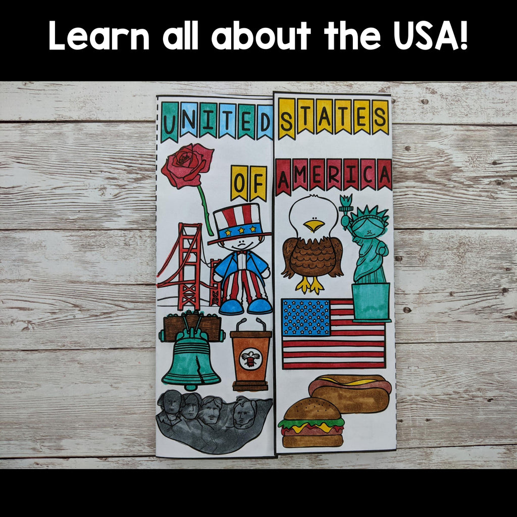 United States of America USA Travel Brochure for Early Readers - Country FREEBIE