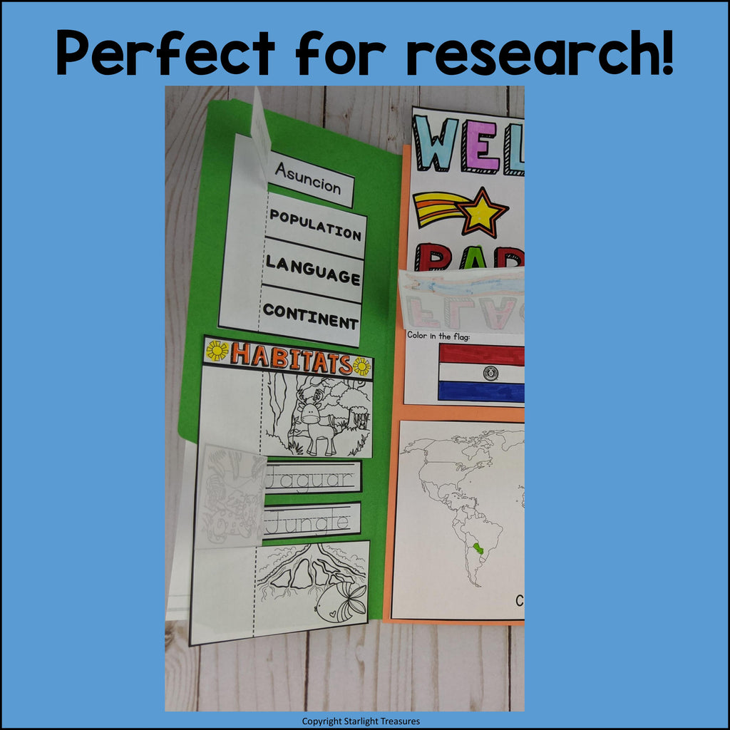 Paraguay Lapbook for Early Learners - A Country Study
