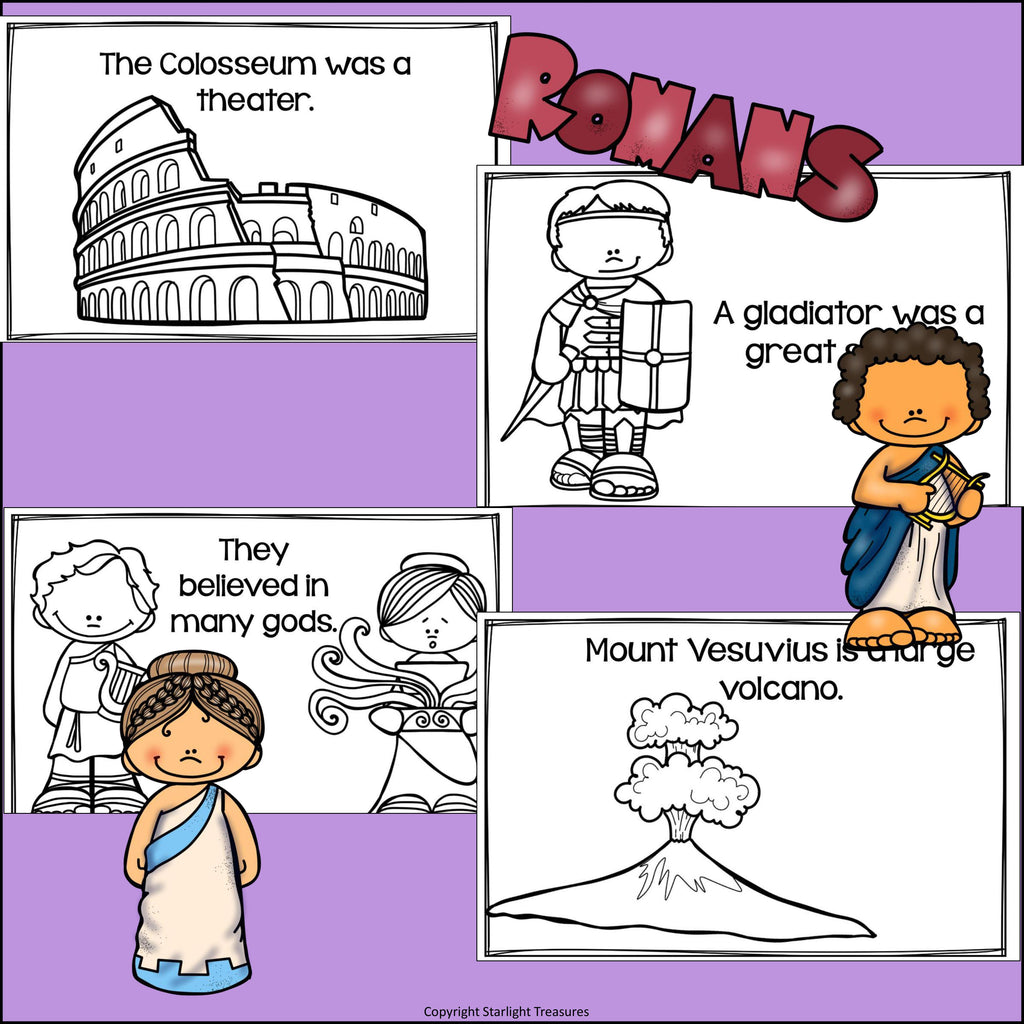 Ancient Rome Mini Book for Early Readers
