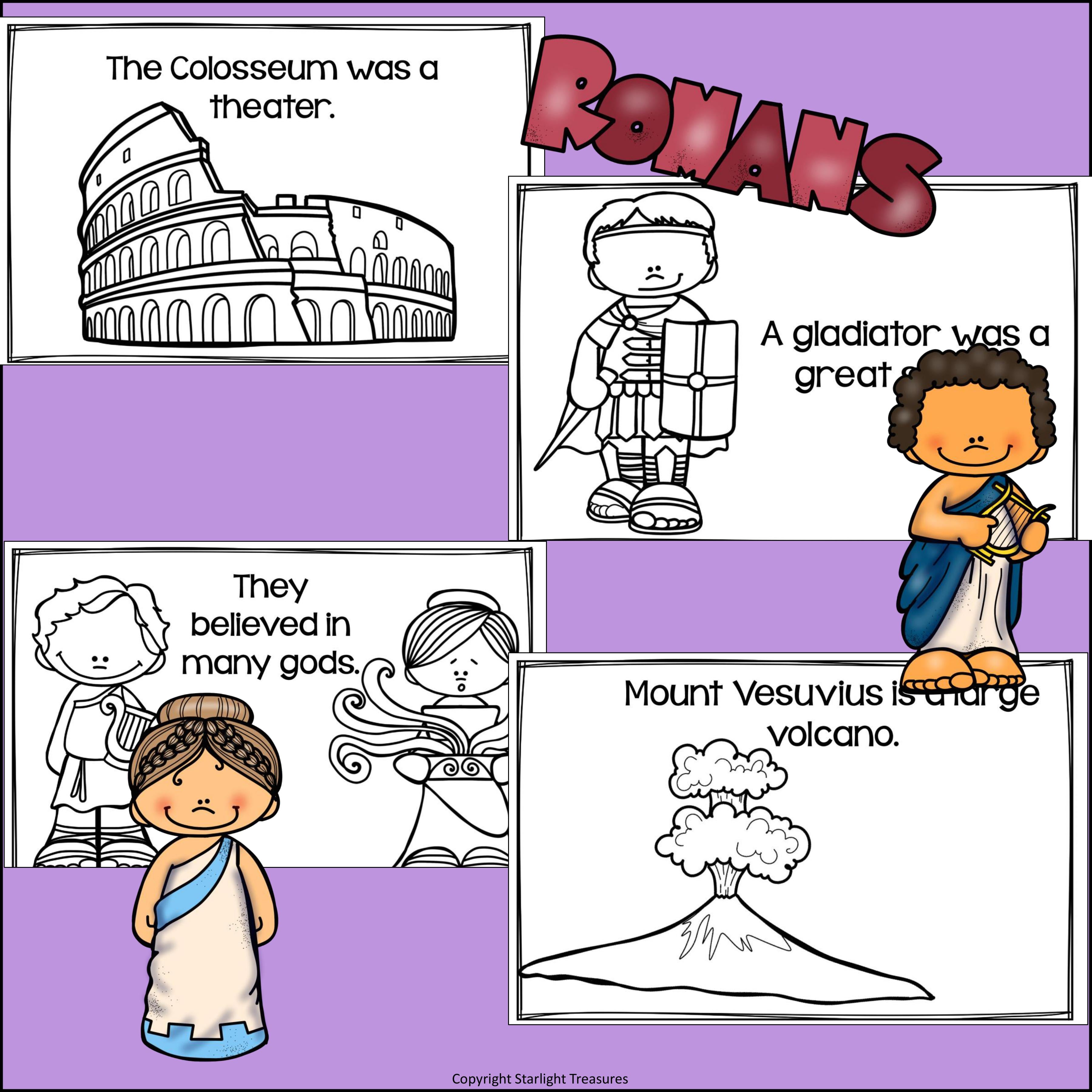 Ancient Rome Mini Book for Early Readers