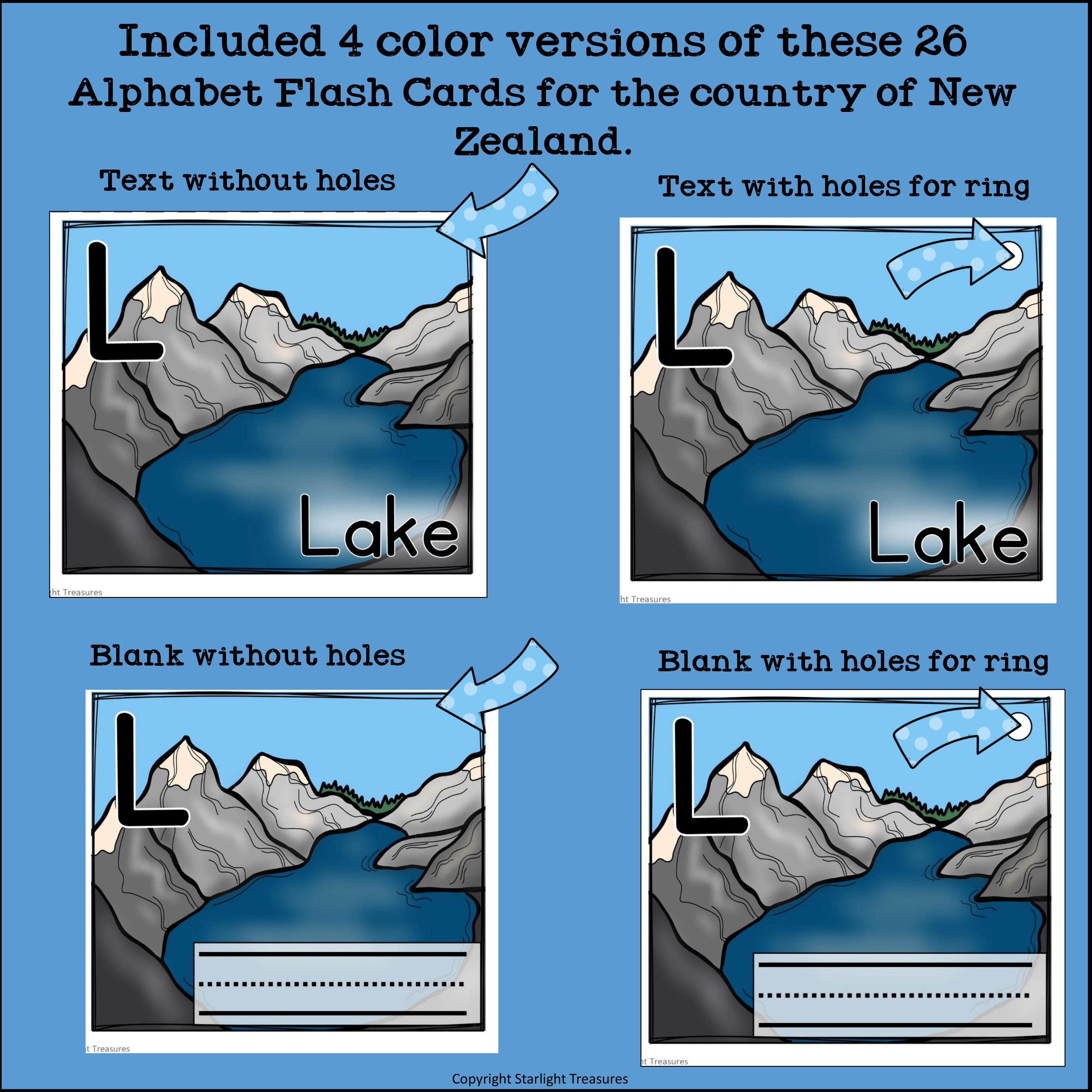 New Zealand Flash Cards