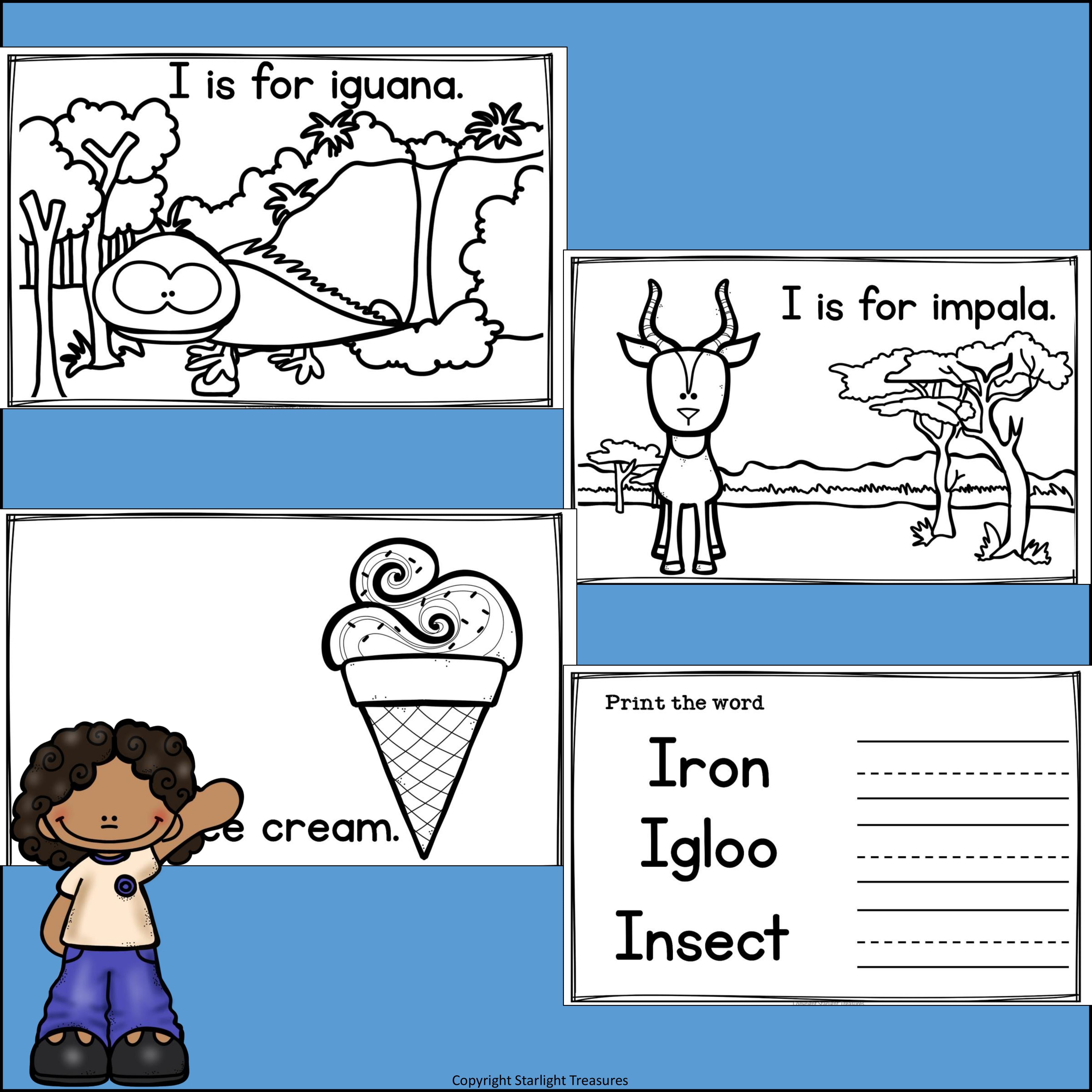 Alphabet Letter of the Week: The Letter I Mini Book
